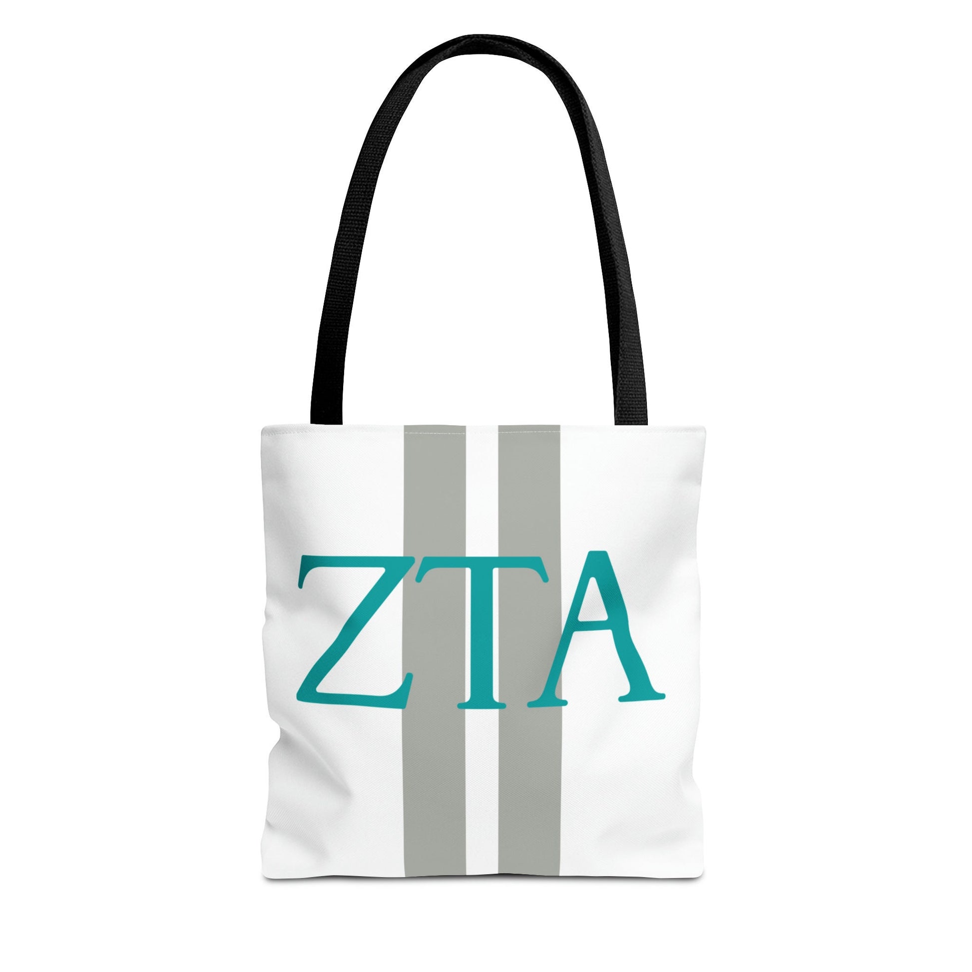 Zeta Tau Alpha Personalized Stripe Tote Bag - Ivy Society