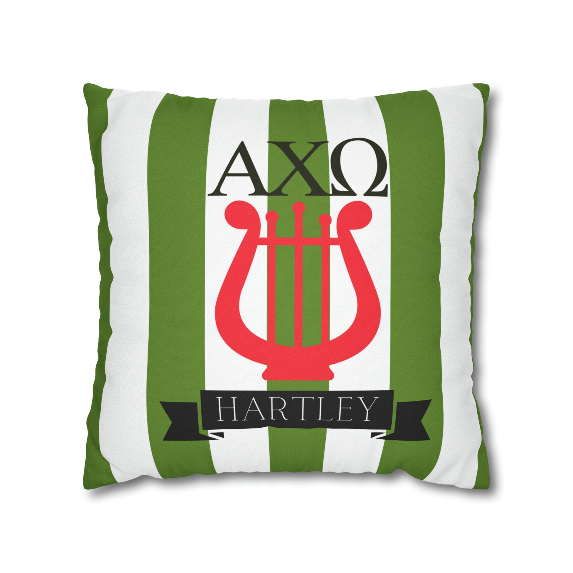 Alpha Chi Omega Personalized Pillow Cover - Ivy Society