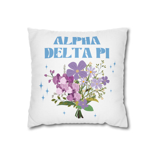 Alpha Delta Pi Bouquet Pillow Cover - Ivy Society