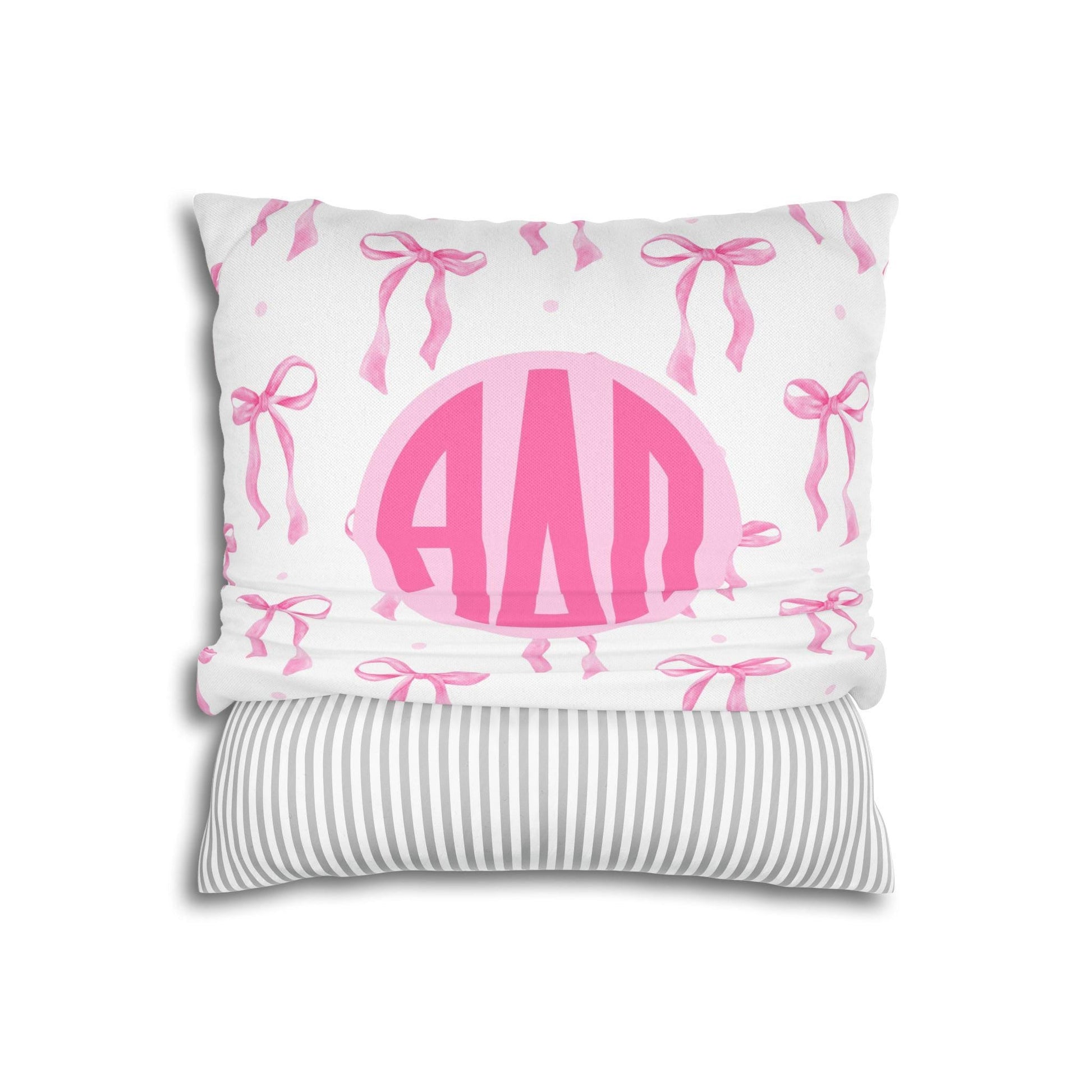 Alpha Delta Pi Bow Pillow Cover - Ivy Society