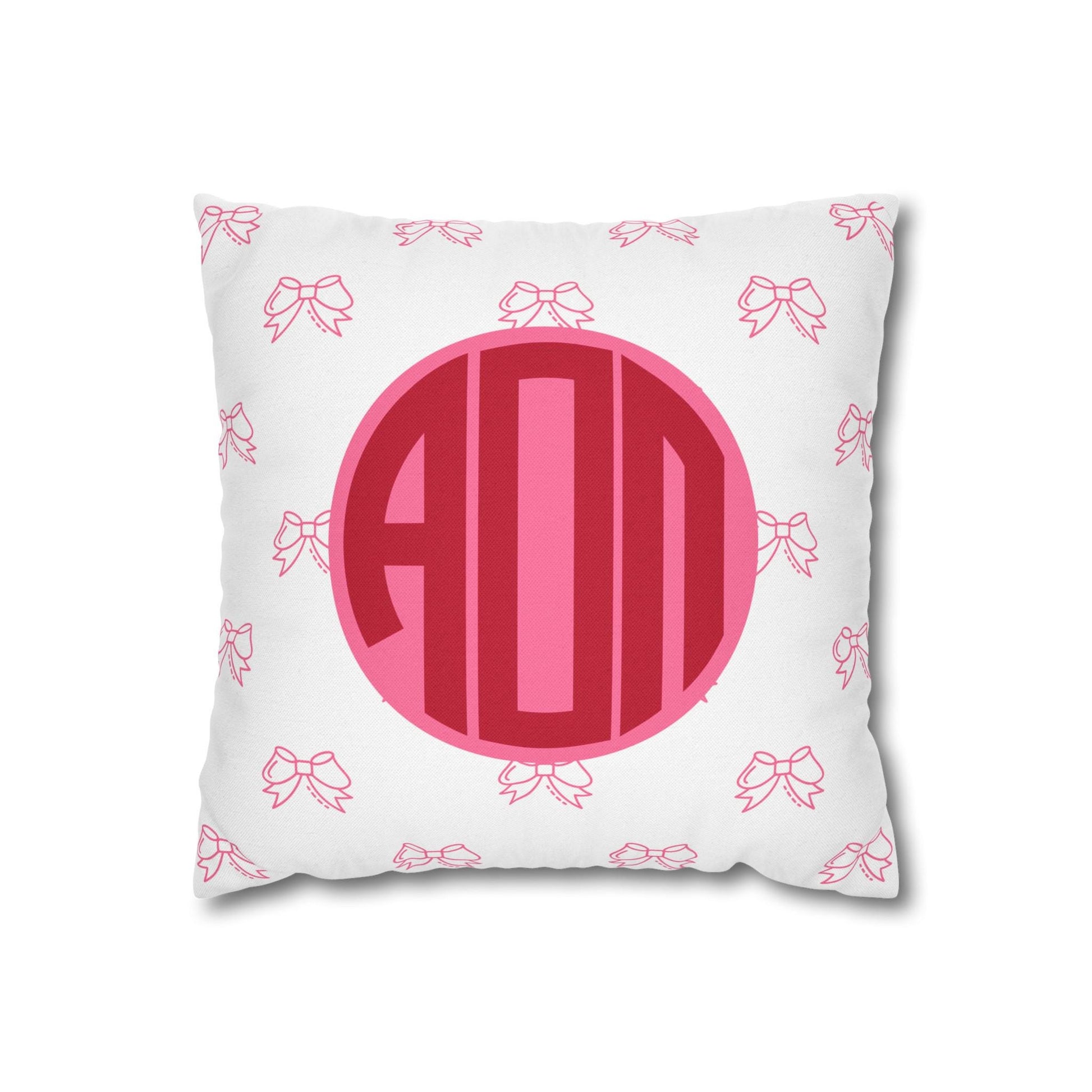 Alpha Omicron Pi Bow Pillow Cover - Ivy Society