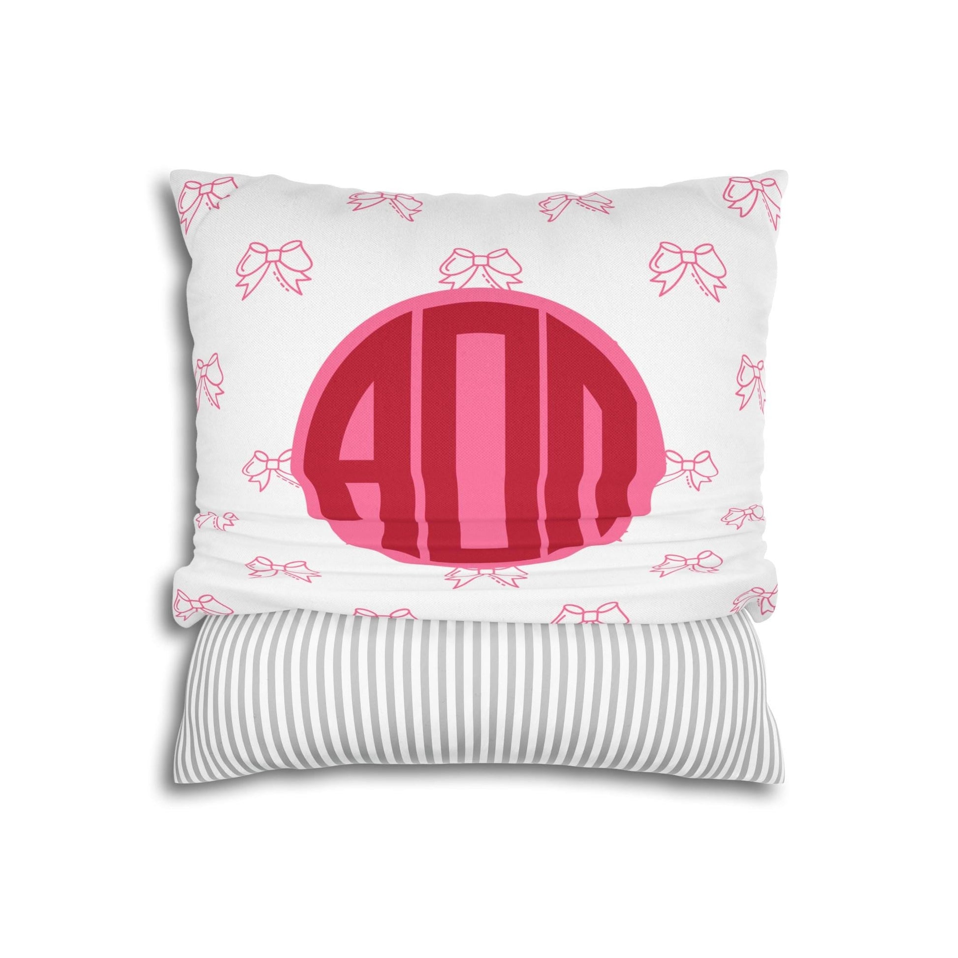 Alpha Omicron Pi Bow Pillow Cover - Ivy Society
