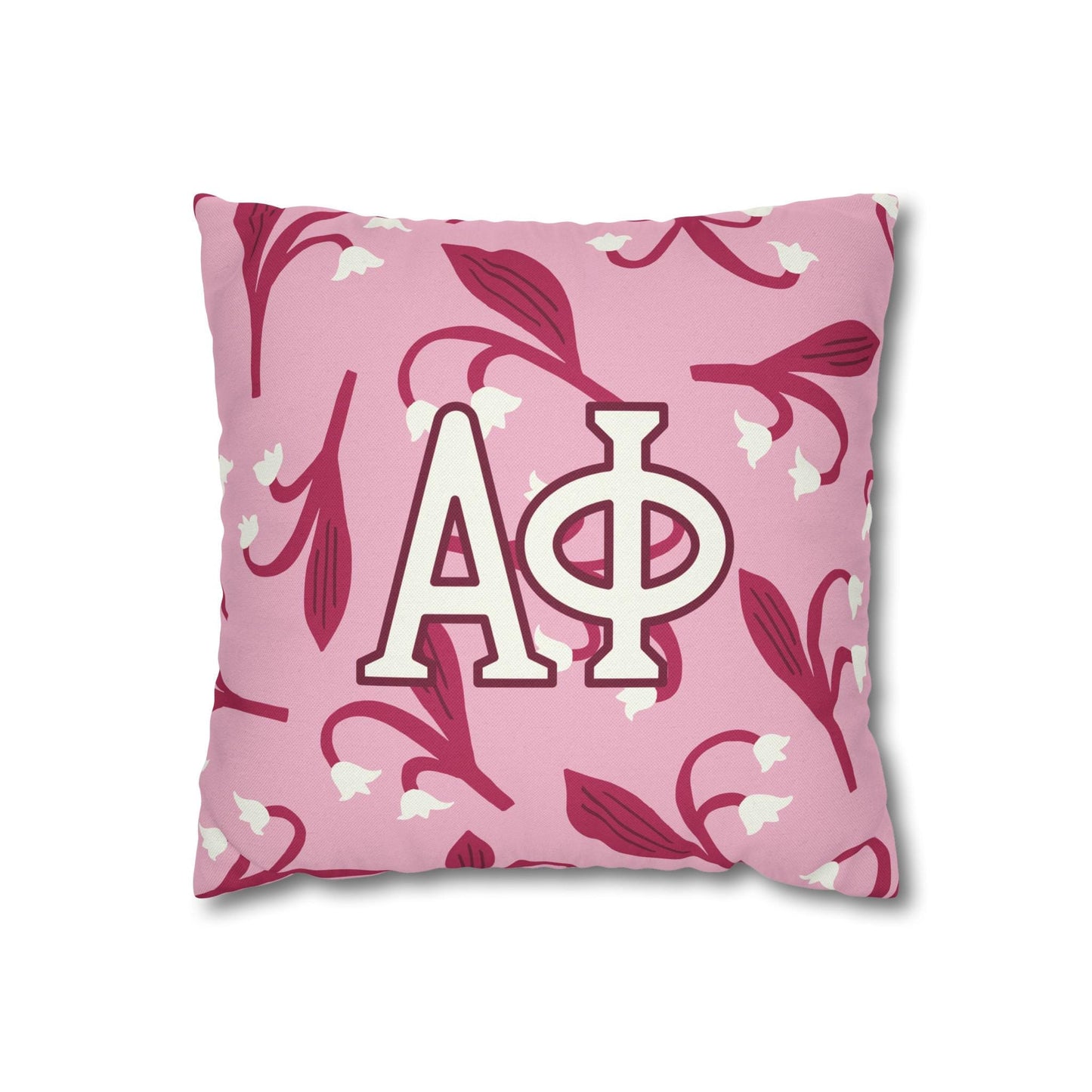 Alpha Phi Lily Throw Pillow Cover - Ivy Society