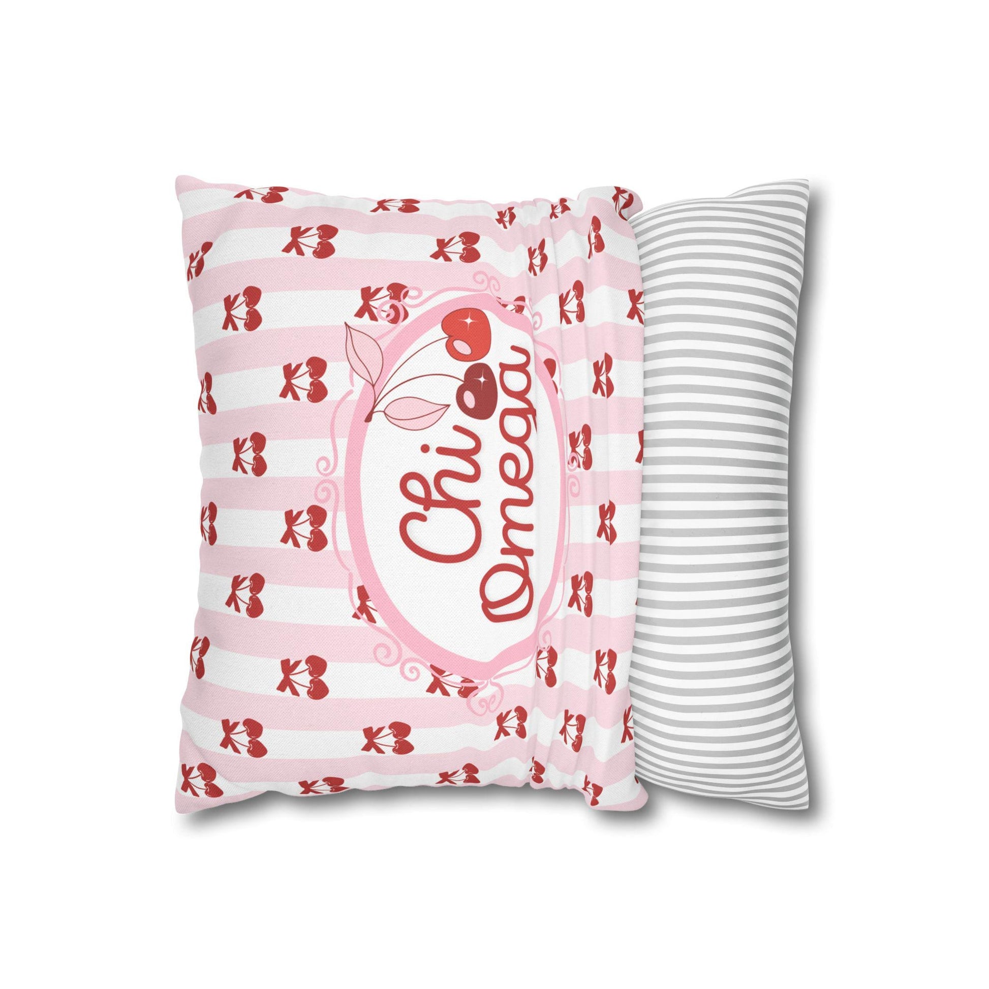 Chi Omega Cherry Pillow Cover - Ivy Society