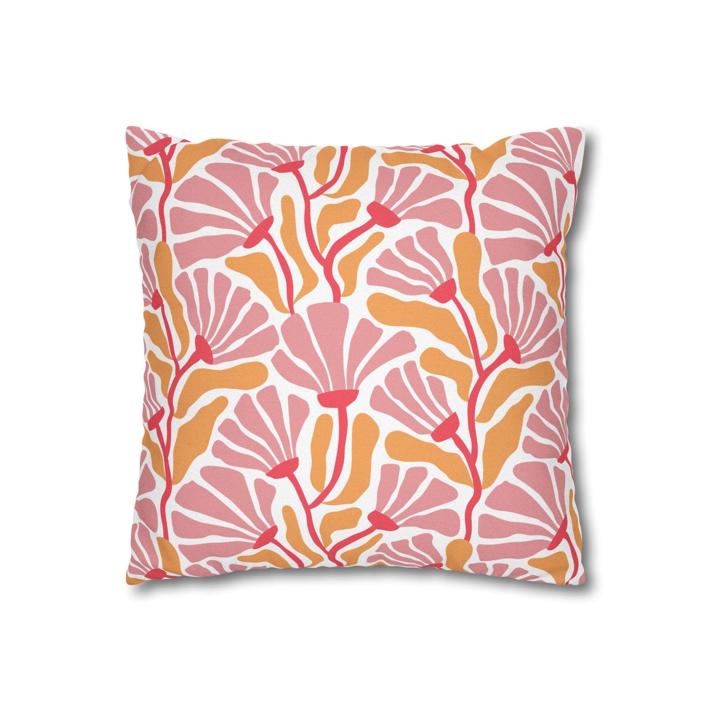Chi Omega Floral Throw Pillow Cover - Ivy Society