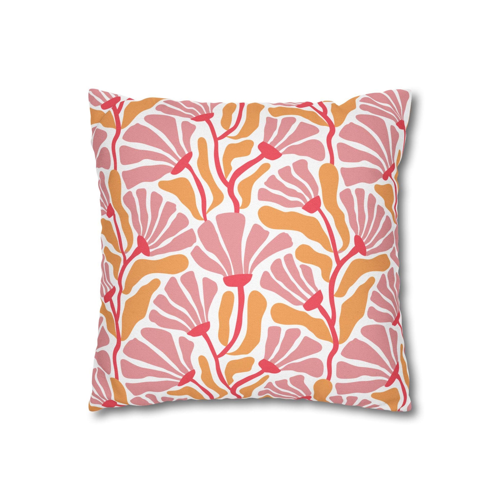 Chi Omega Floral Throw Pillow Cover - Ivy Society