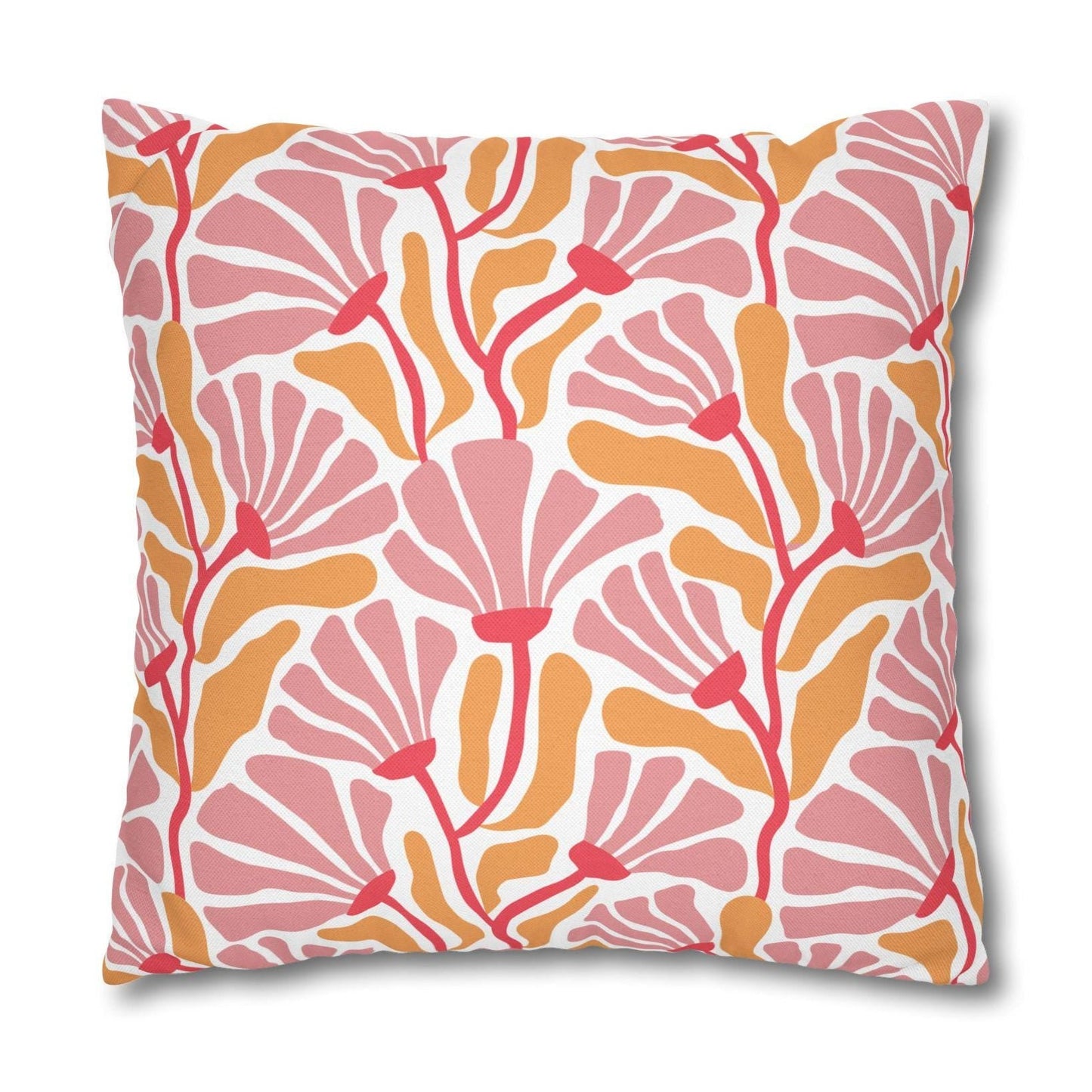 Chi Omega Floral Throw Pillow Cover - Ivy Society