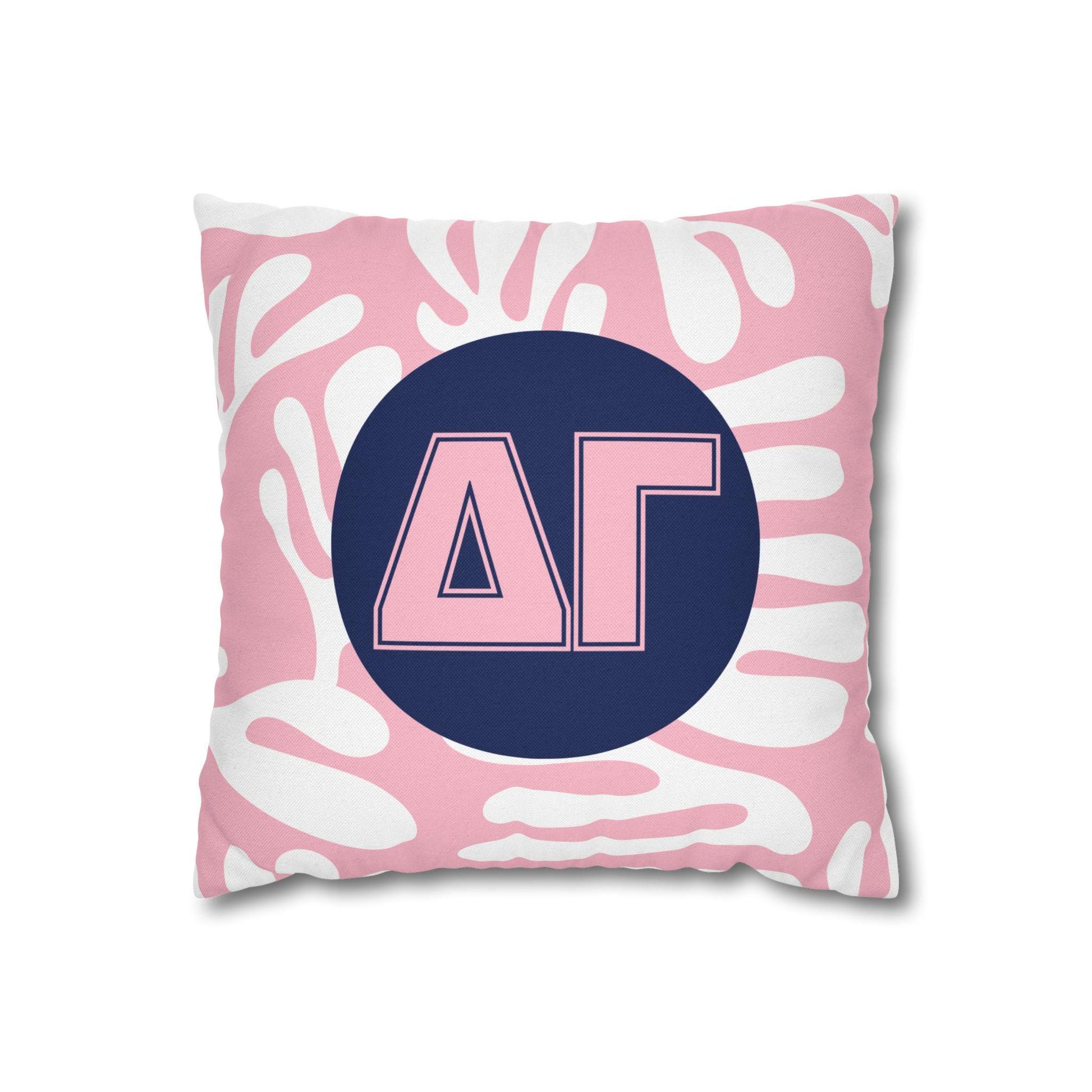 Delta Gamma Floral Throw Pillow Cover - Ivy Society
