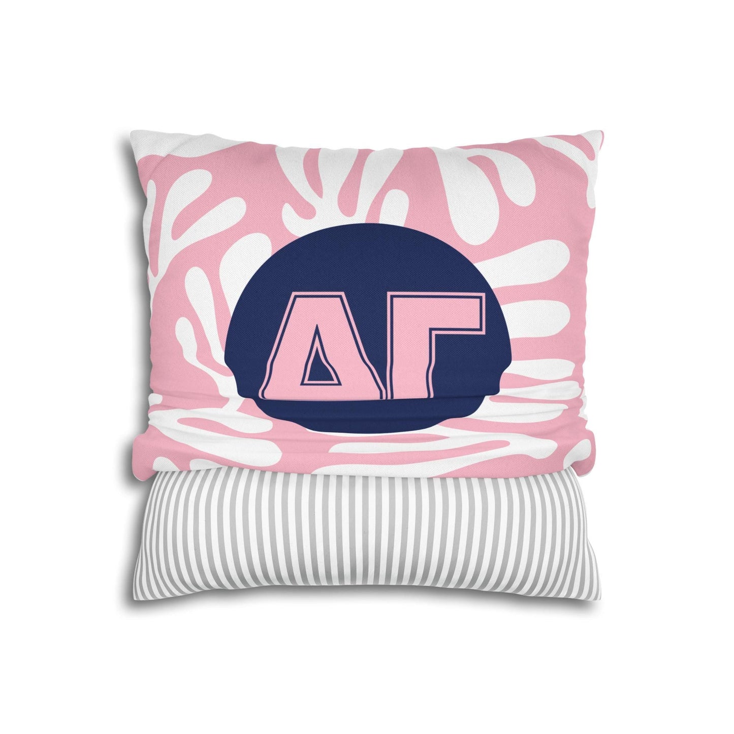 Delta Gamma Floral Throw Pillow Cover - Ivy Society