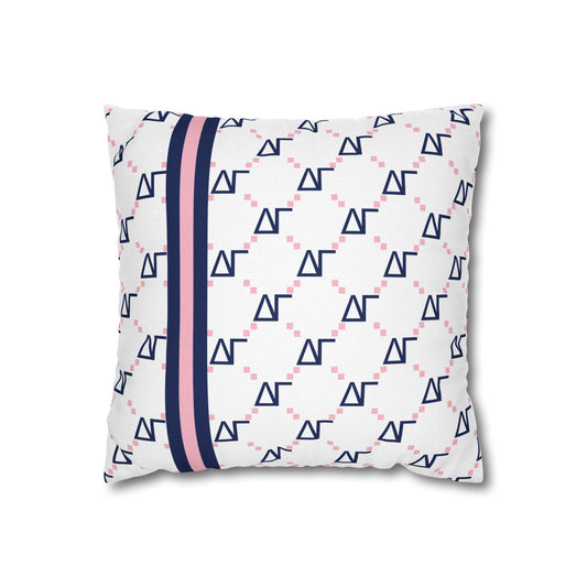 Delta Gamma Print Throw Pillow Cover - Ivy Society