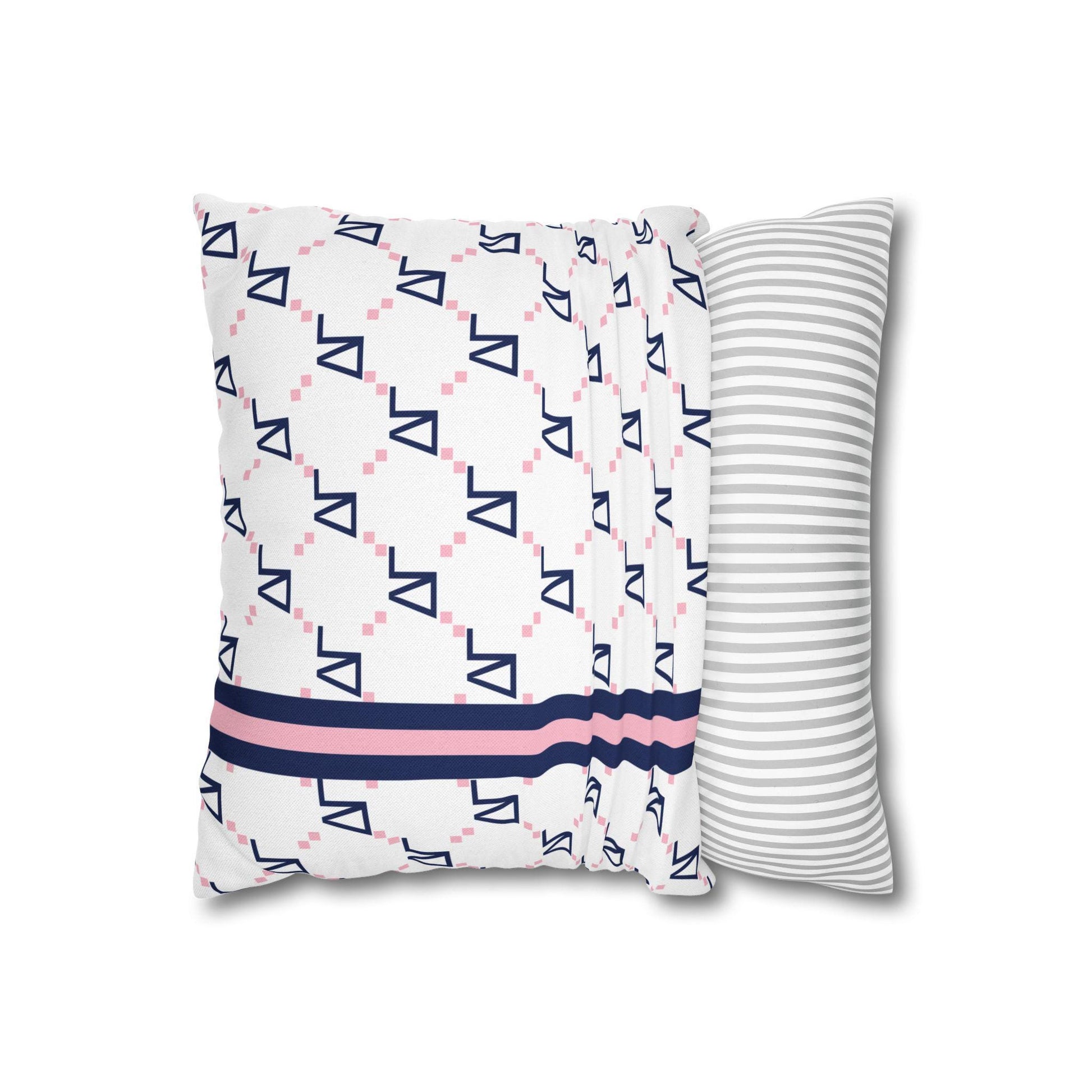 Delta Gamma Print Throw Pillow Cover - Ivy Society