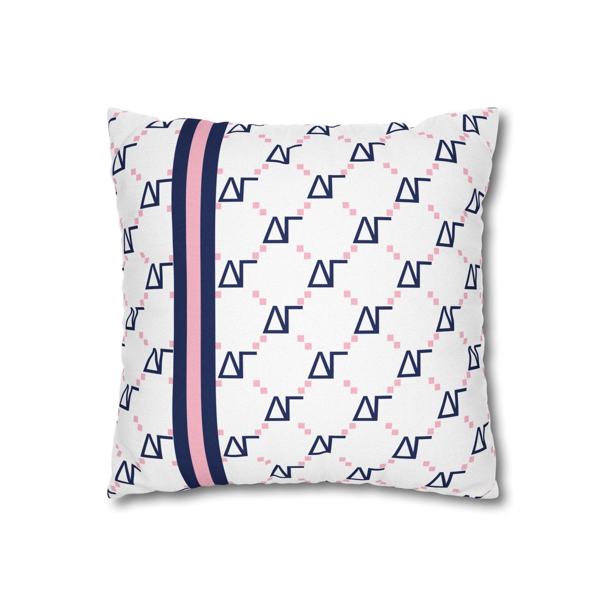 Delta Gamma Print Throw Pillow Cover - Ivy Society
