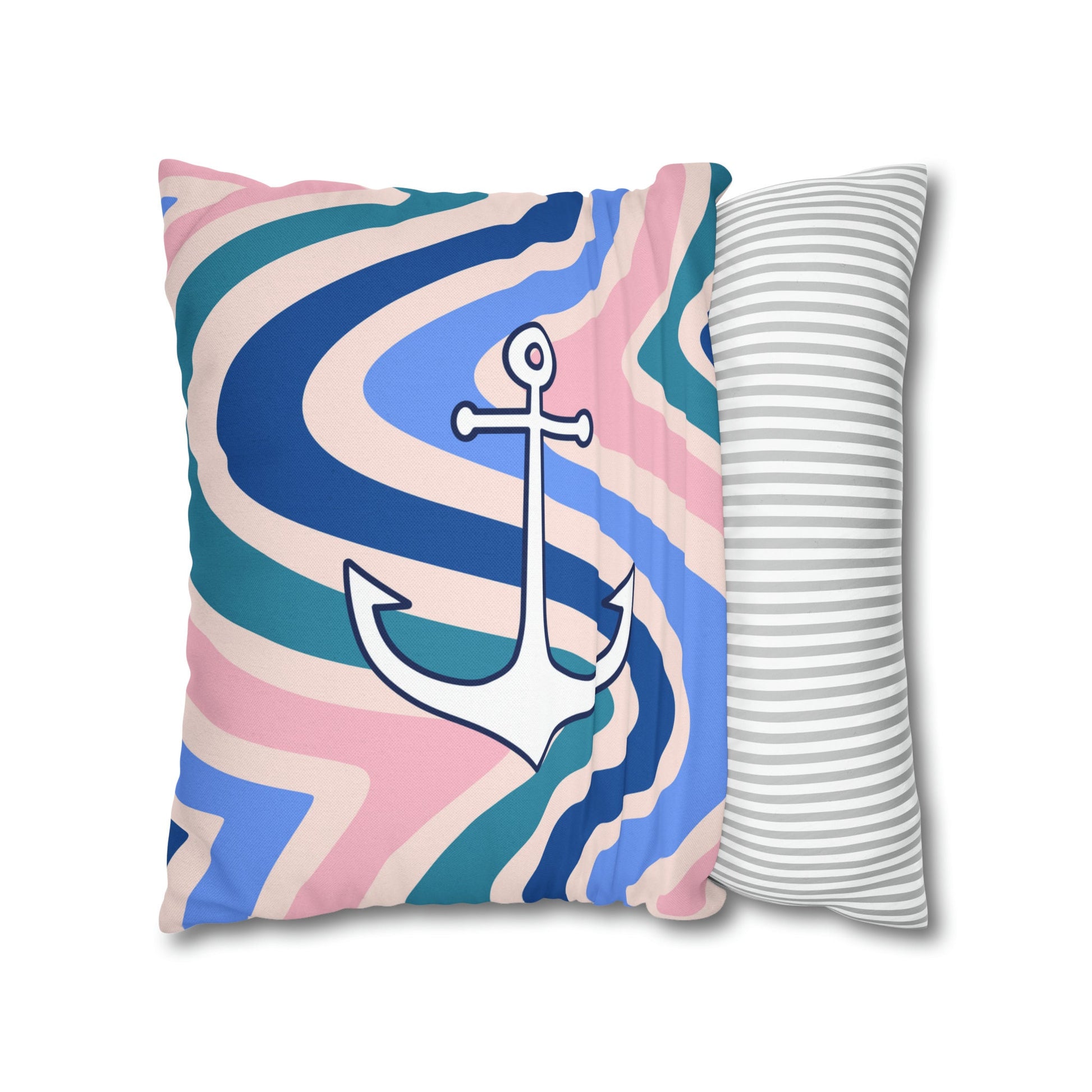 Delta Gamma Wavy Throw Pillow Cover - Ivy Society