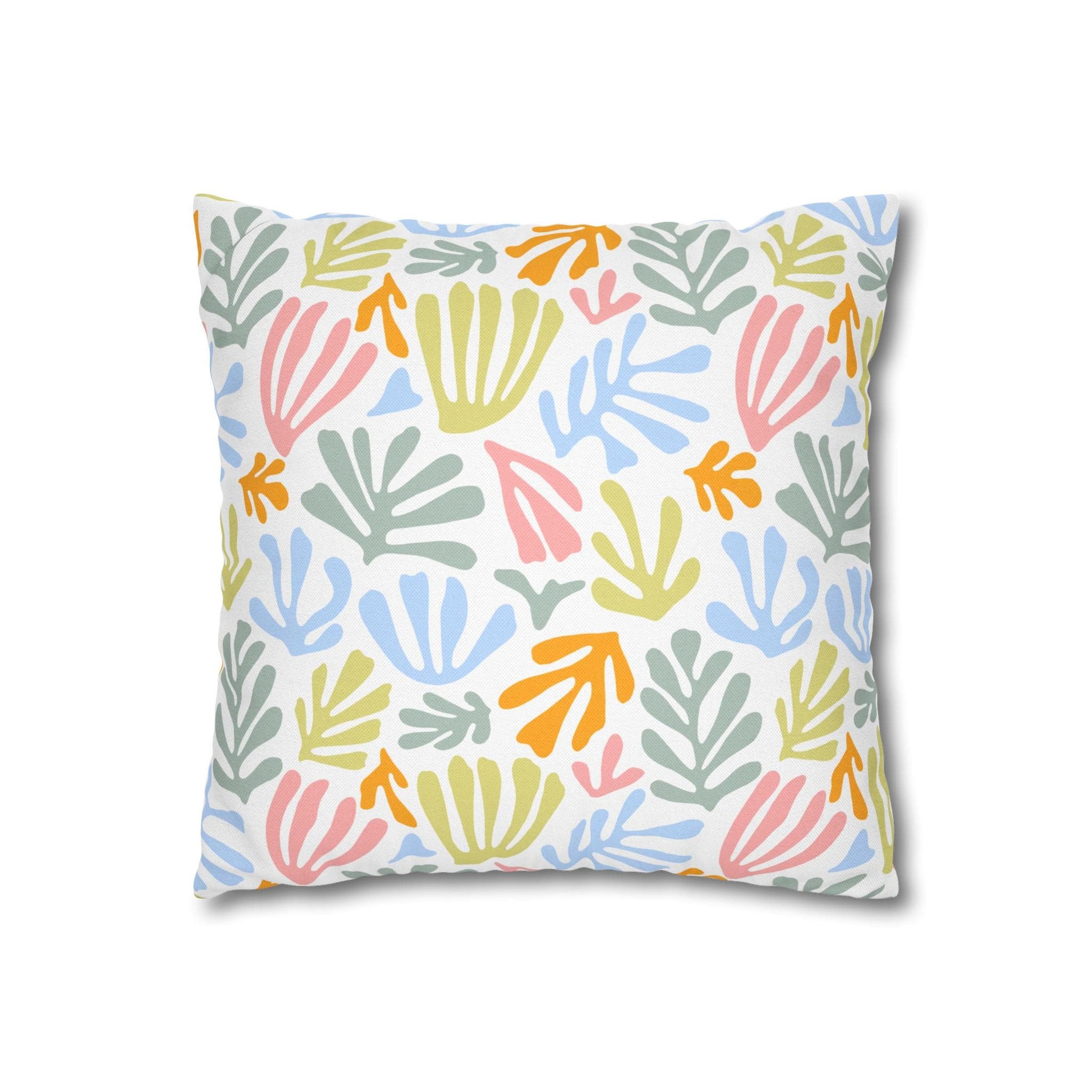 Delta Zeta Floral Throw Pillow Cover - Ivy Society