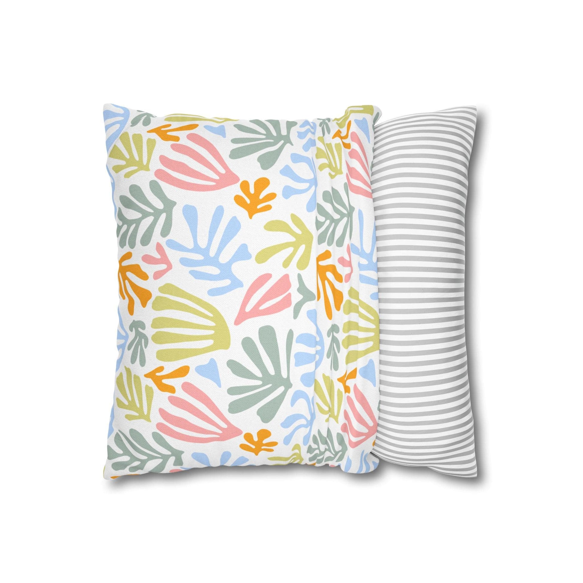 Delta Zeta Floral Throw Pillow Cover - Ivy Society