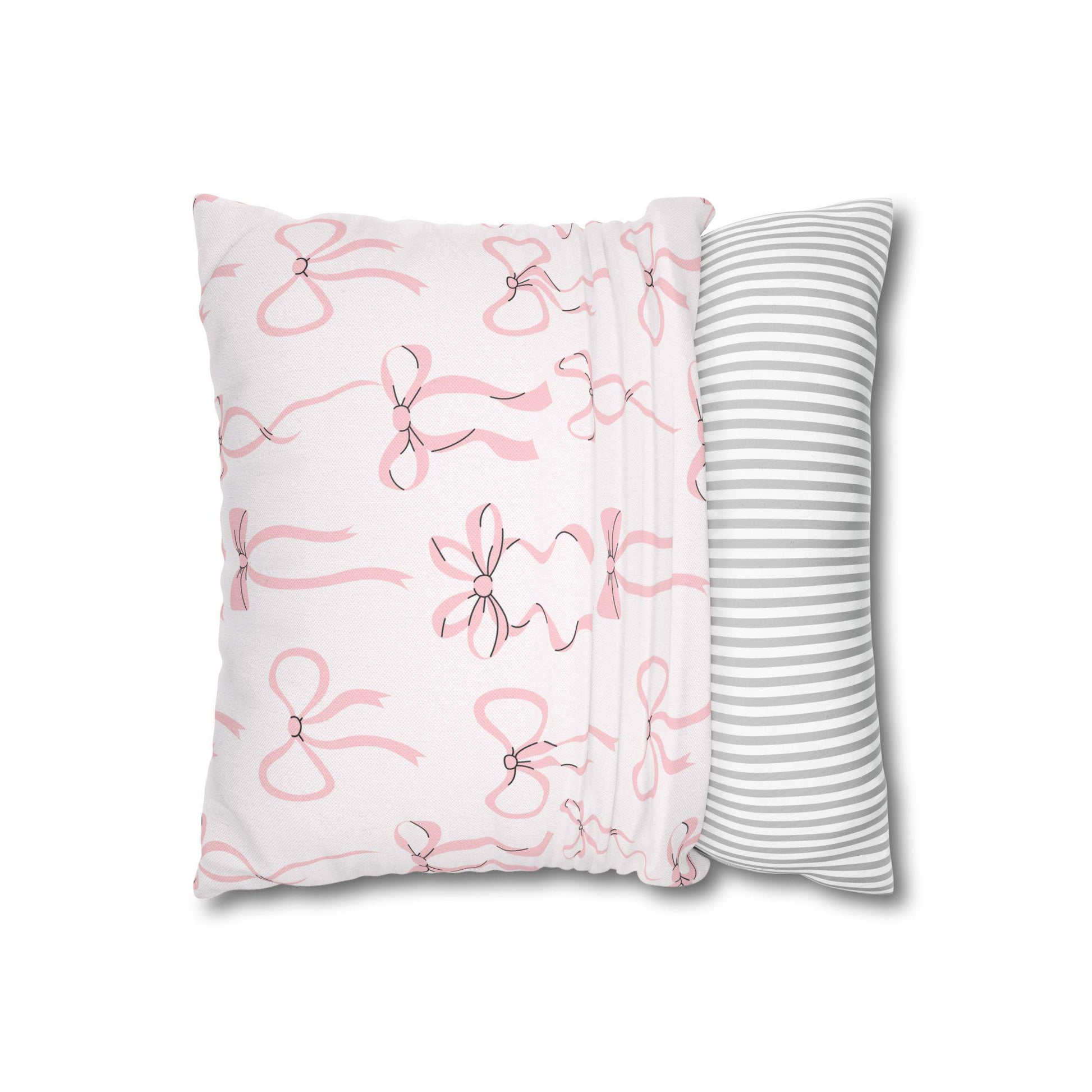 Gamma Phi Beta Personalized Bow Throw Pillow Cover - Ivy Society