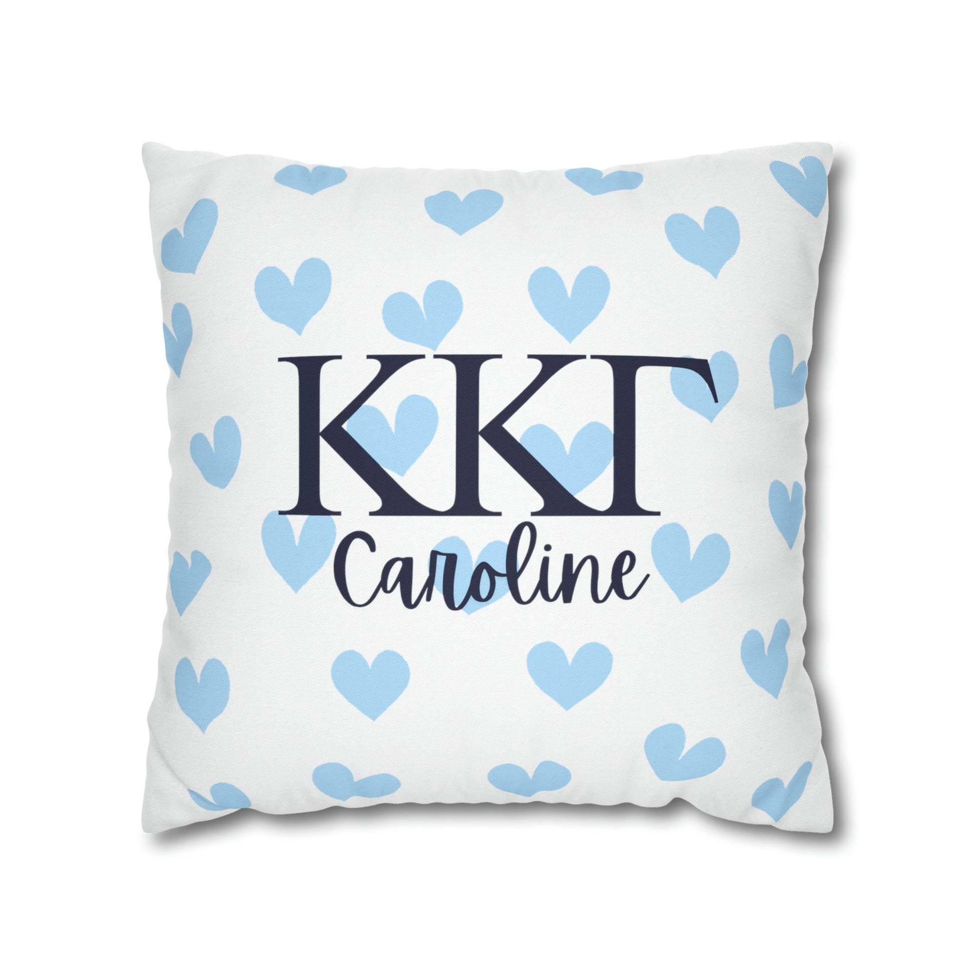 Kappa Kappa Gamma Personalized Throw Pillow Cover - Ivy Society
