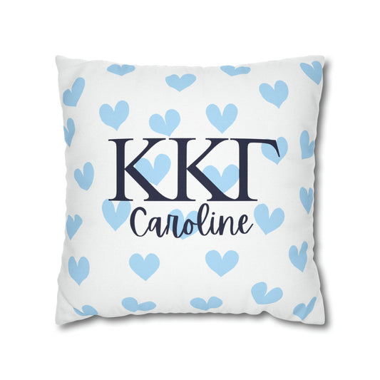 Kappa Kappa Gamma Personalized Throw Pillow Cover - Ivy Society
