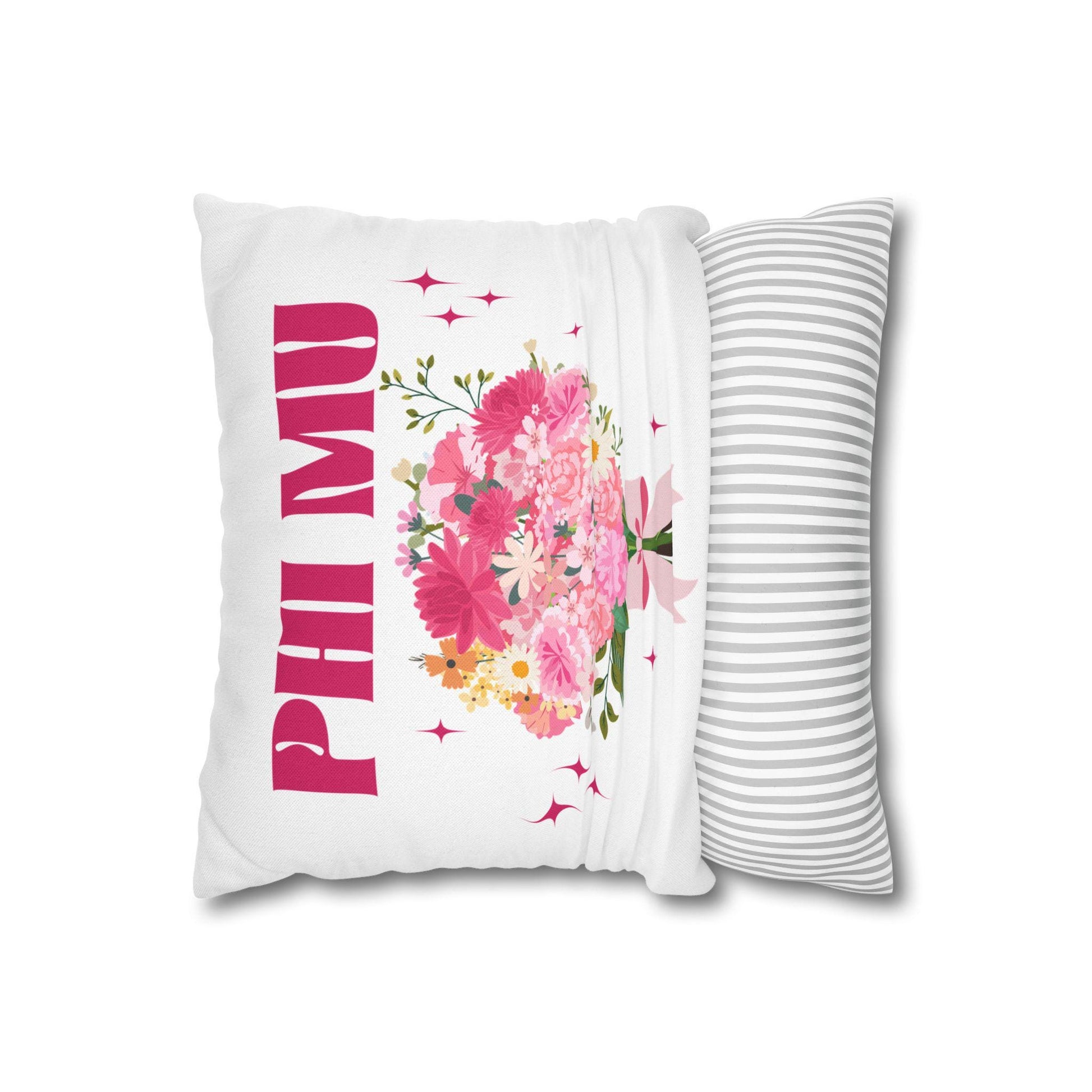 Phi Mu Bouquet Pillow Cover - Ivy Society