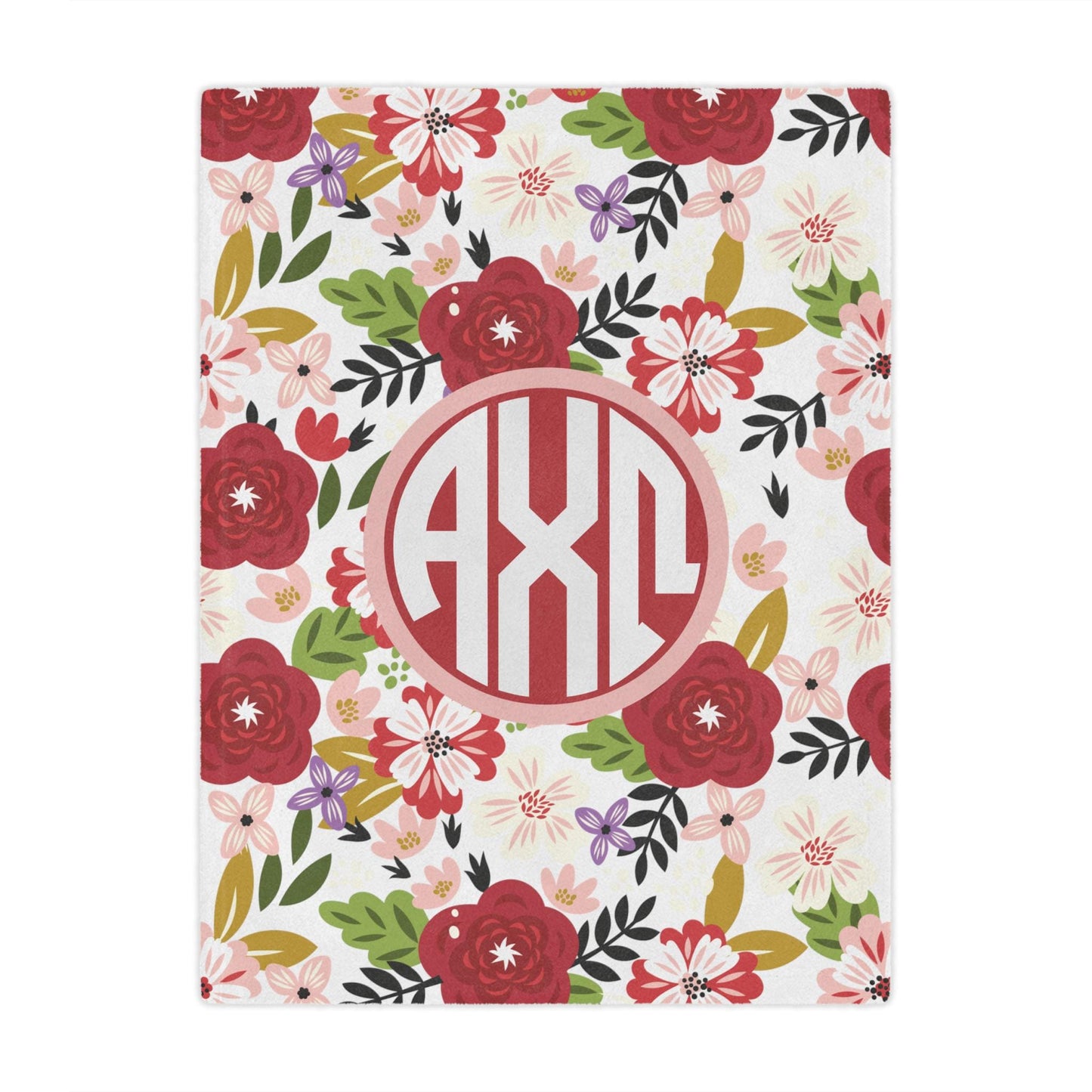 Alpha Chi Omega Floral Blanket - Ivy Society