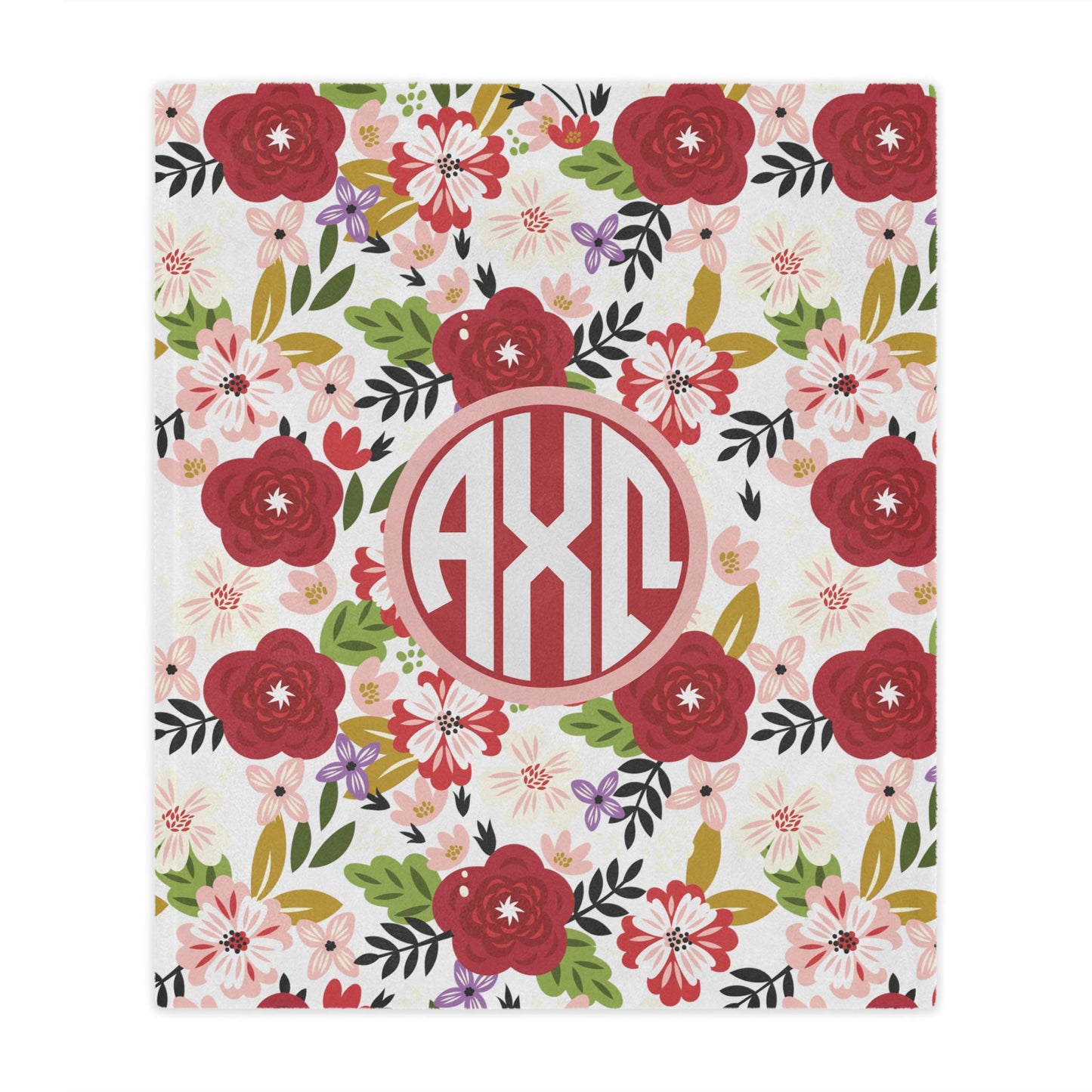 Alpha Chi Omega Floral Blanket - Ivy Society