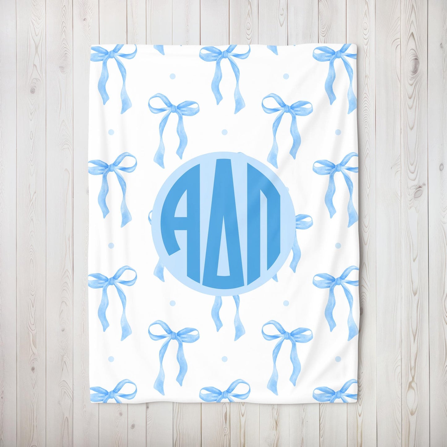 Alpha Delta Pi Blue Bow Blanket - Ivy Society