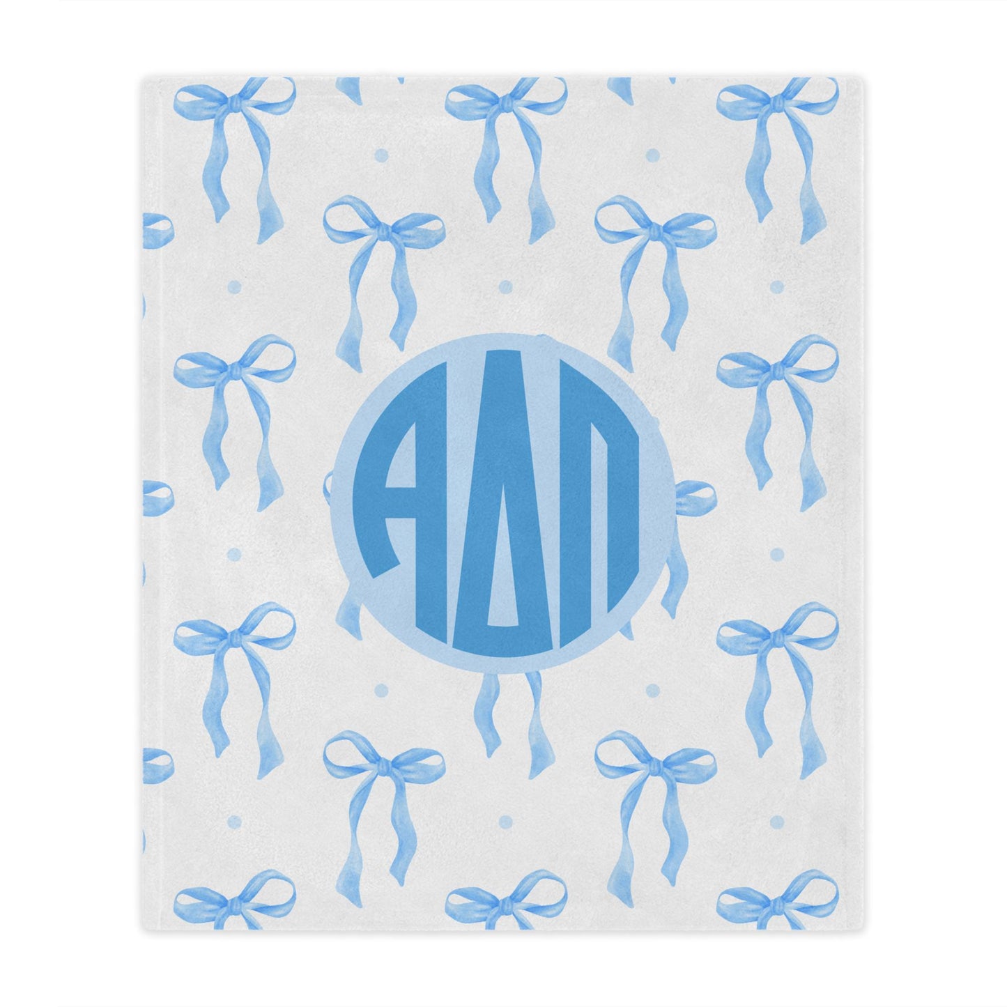 Alpha Delta Pi Blue Bow Blanket - Ivy Society
