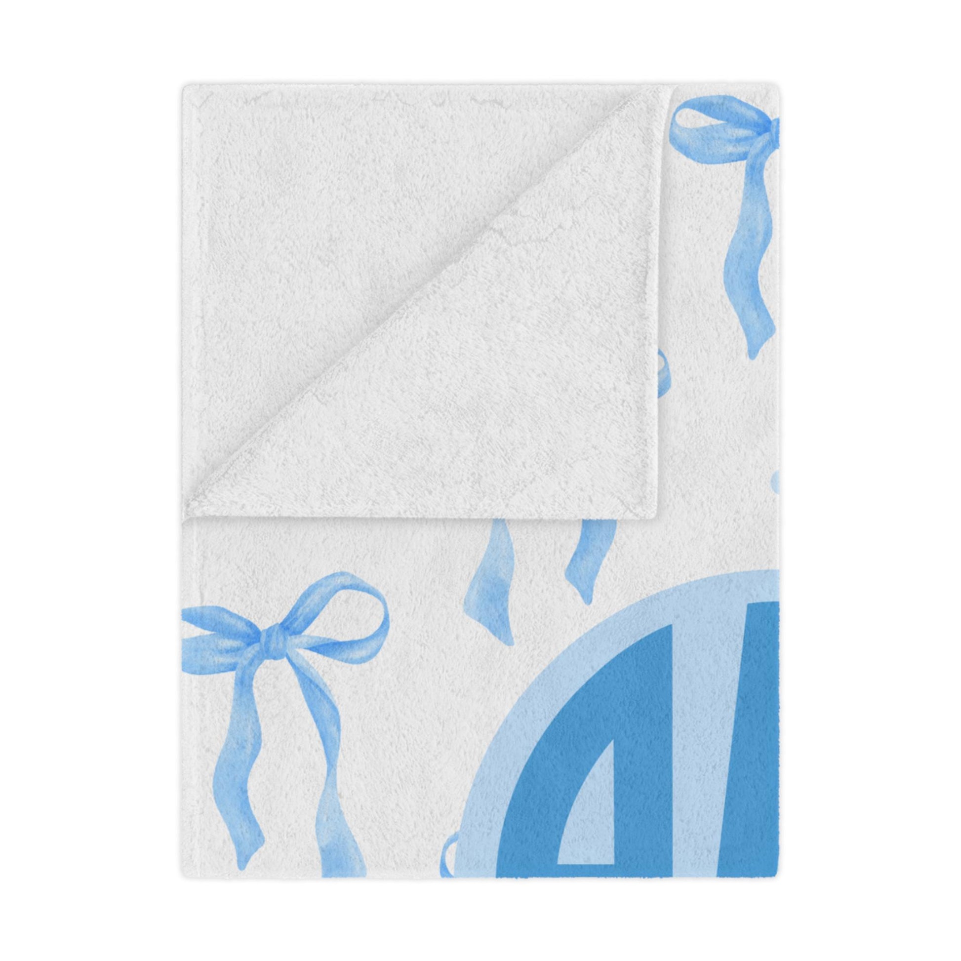 Alpha Delta Pi Blue Bow Blanket - Ivy Society