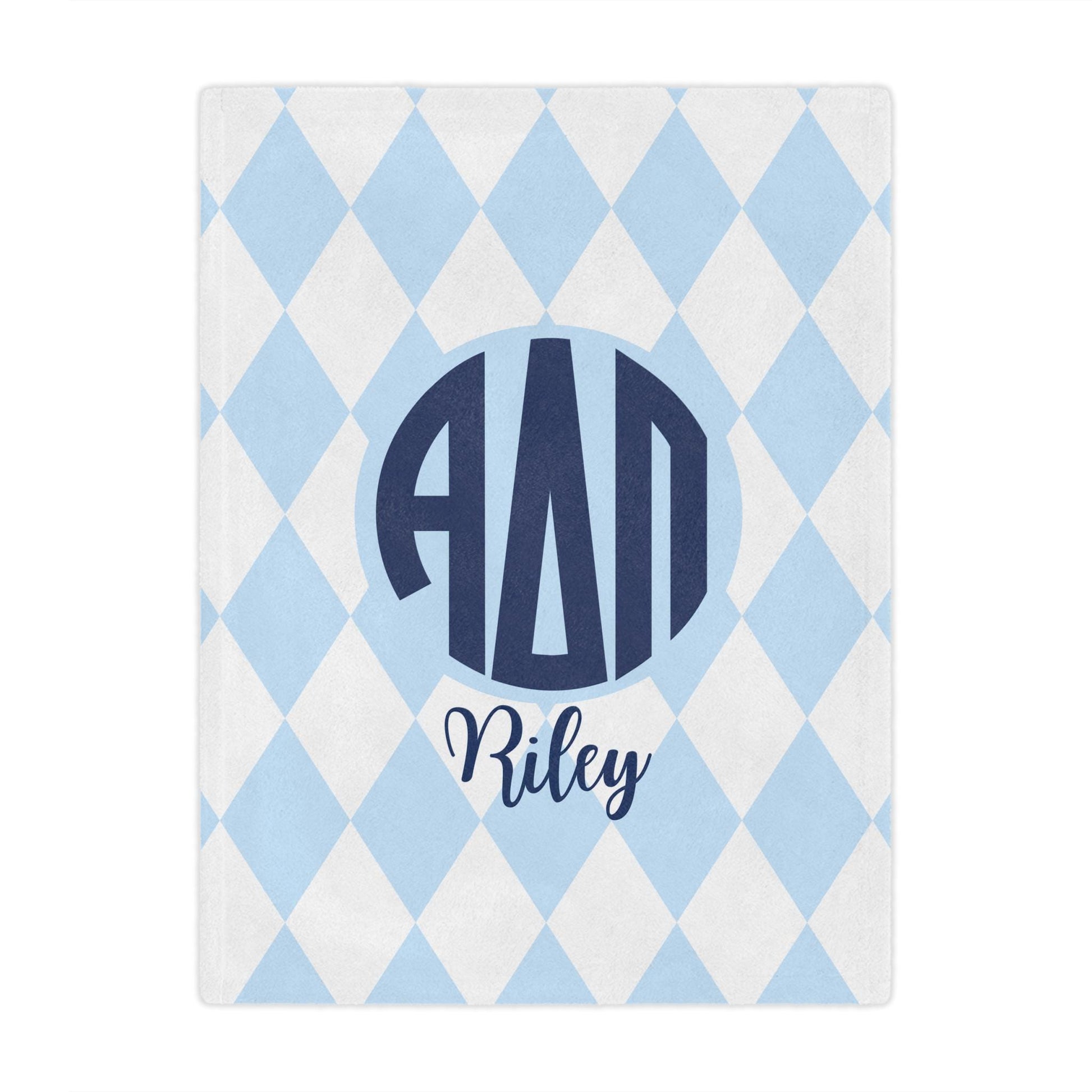 Alpha Delta Pi Personalized Diamond Blanket - Ivy Society