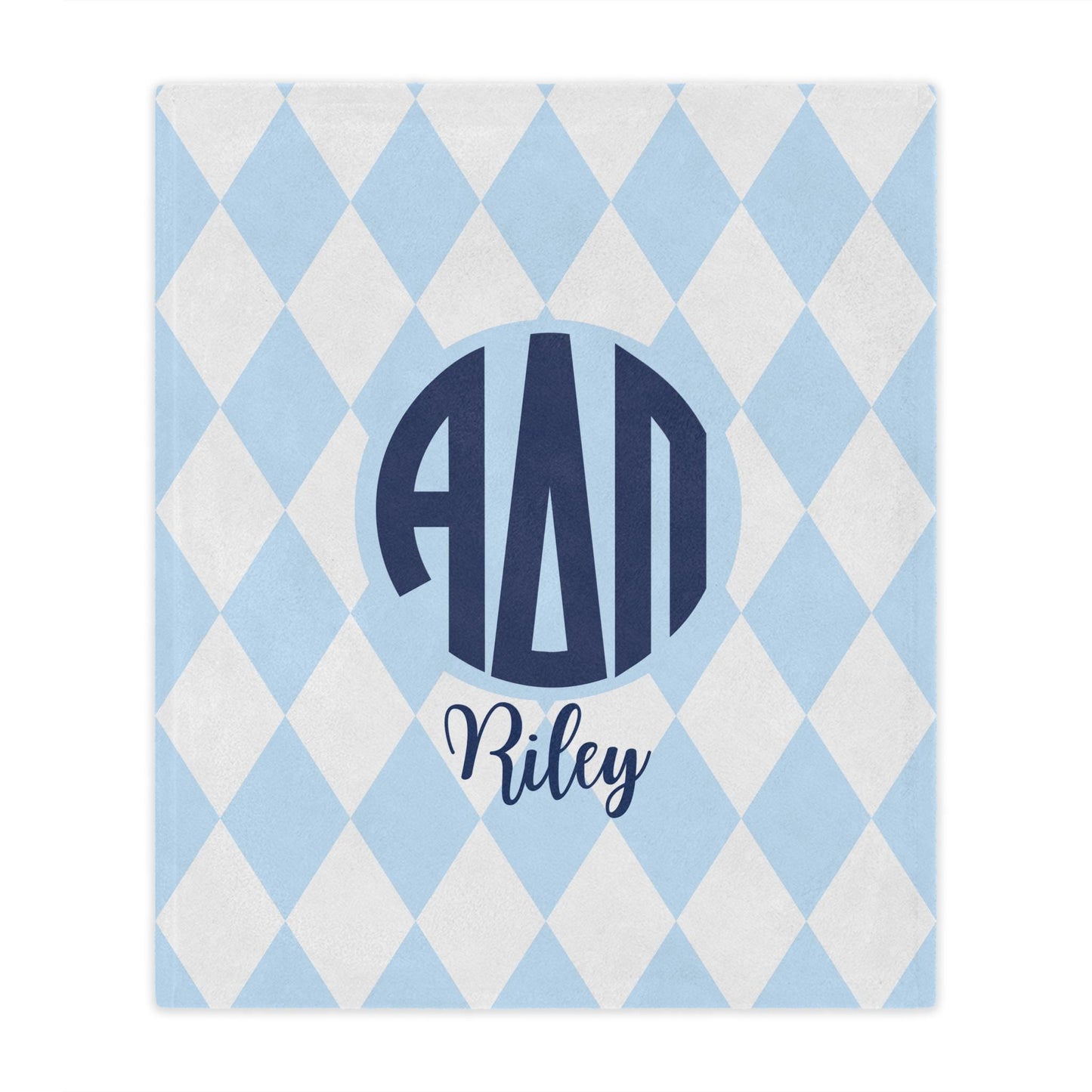 Alpha Delta Pi Personalized Diamond Blanket - Ivy Society