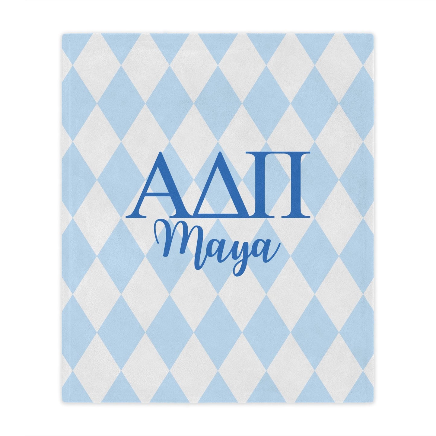 Alpha Delta Pi Personalized Letters Blanket - Ivy Society