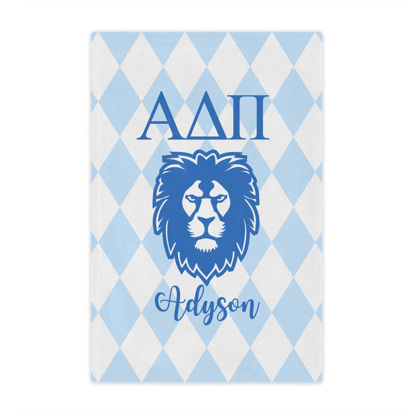 Alpha Delta Pi Personalized Lion Blanket - Ivy Society