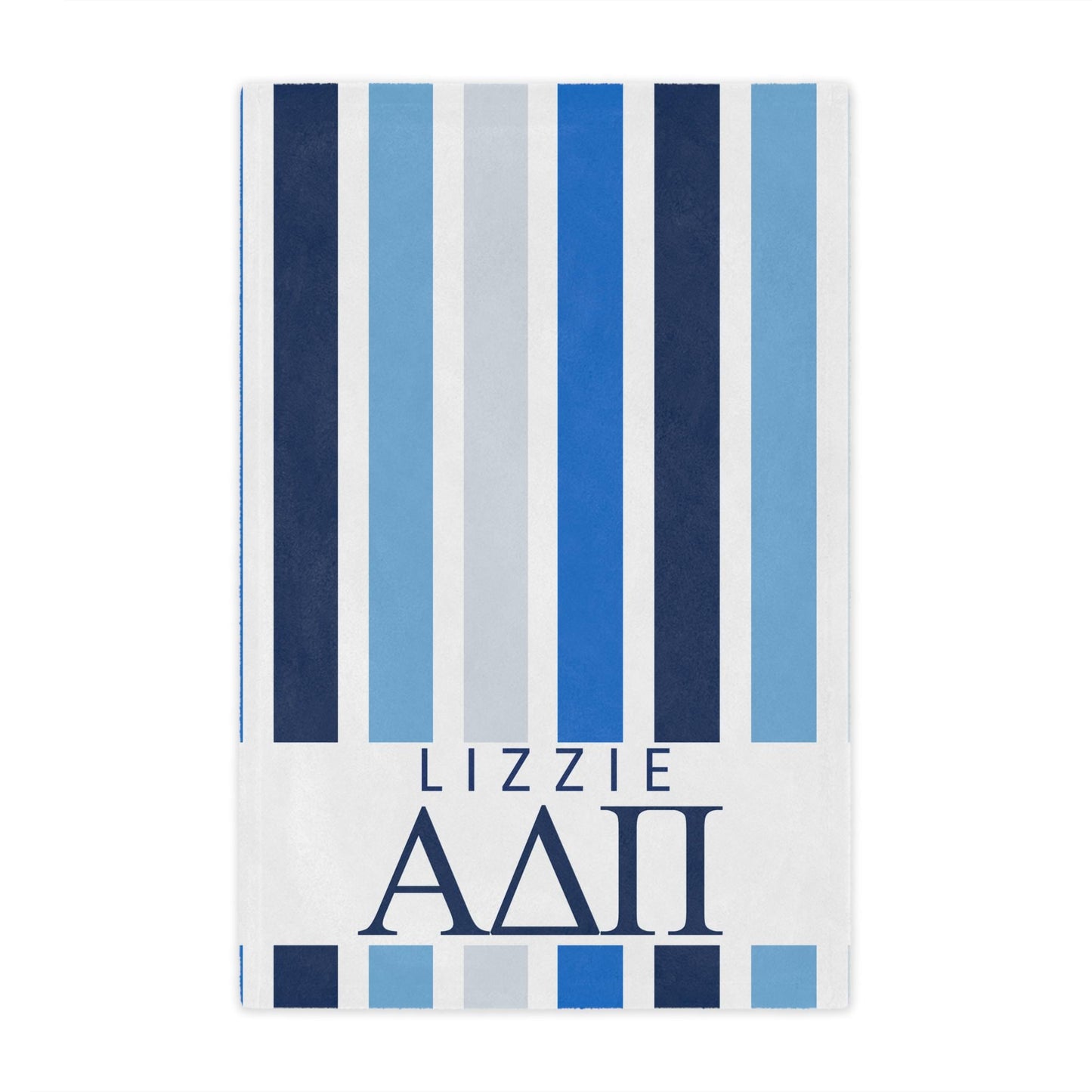 Alpha Delta Pi Personalized Striped Blanket - Ivy Society
