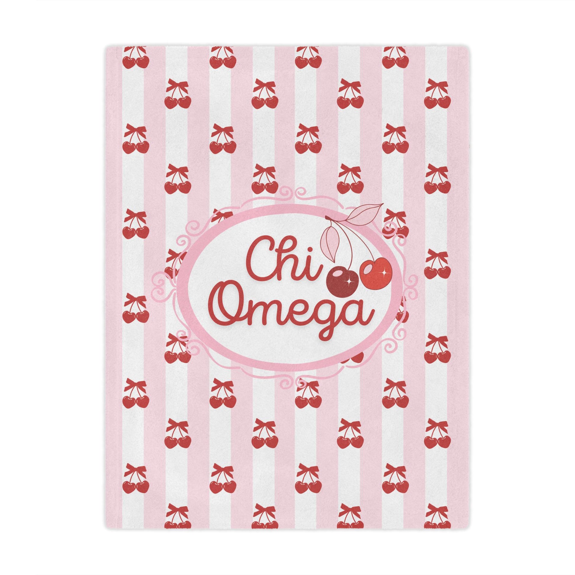 Chi Omega Cherry Blanket - Ivy Society