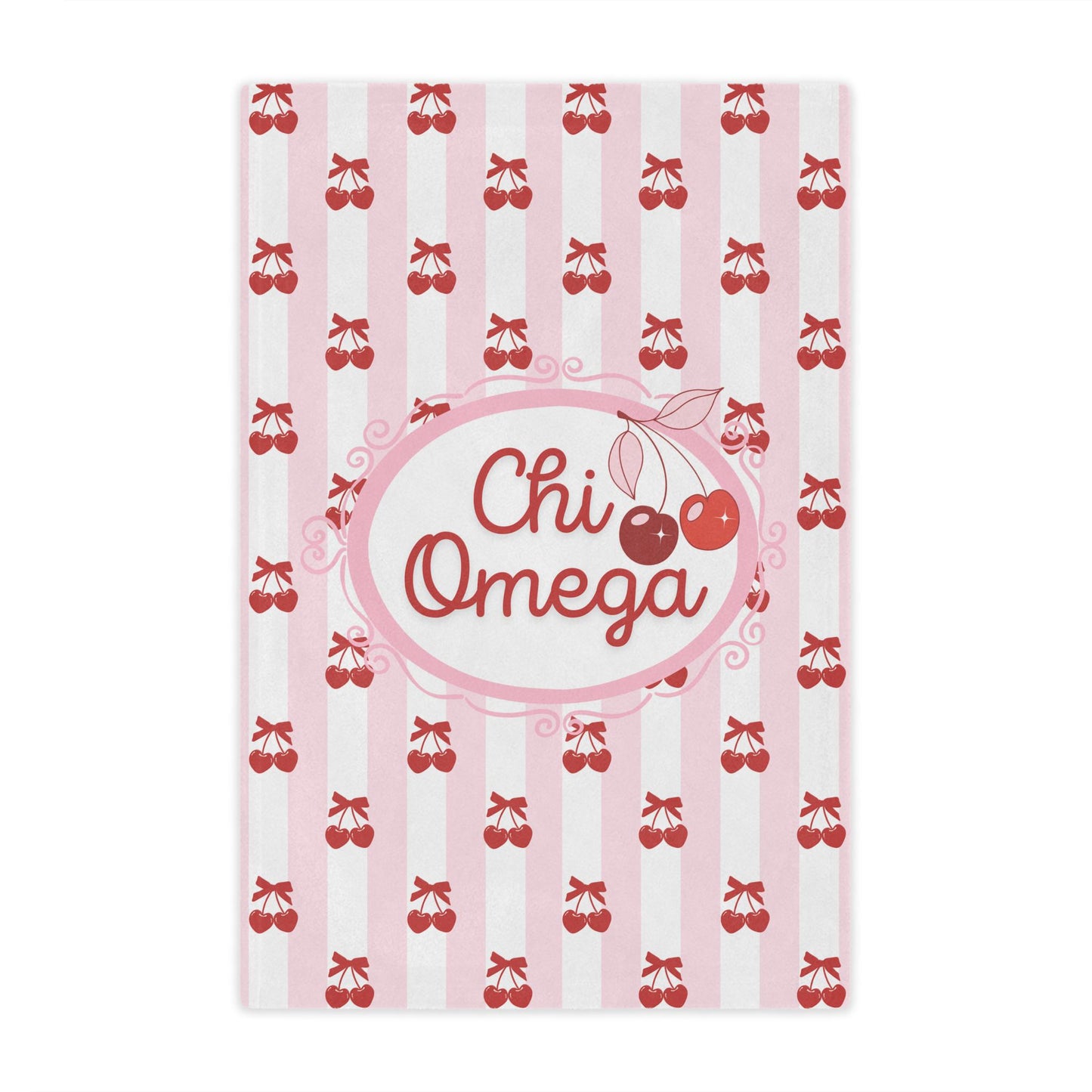 Chi Omega Cherry Blanket - Ivy Society
