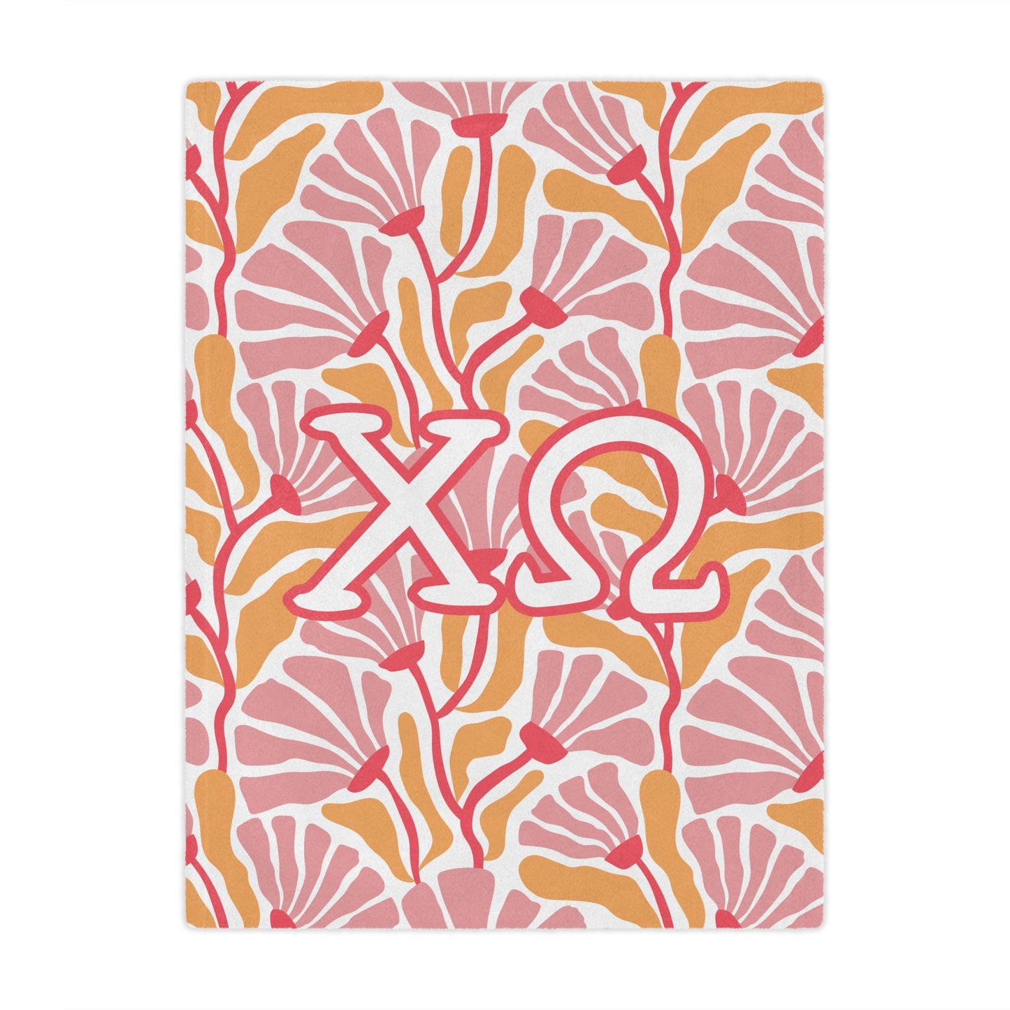Chi Omega Floral Blanket - Ivy Society