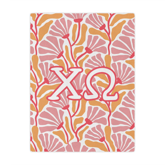 Chi Omega Floral Blanket - Ivy Society