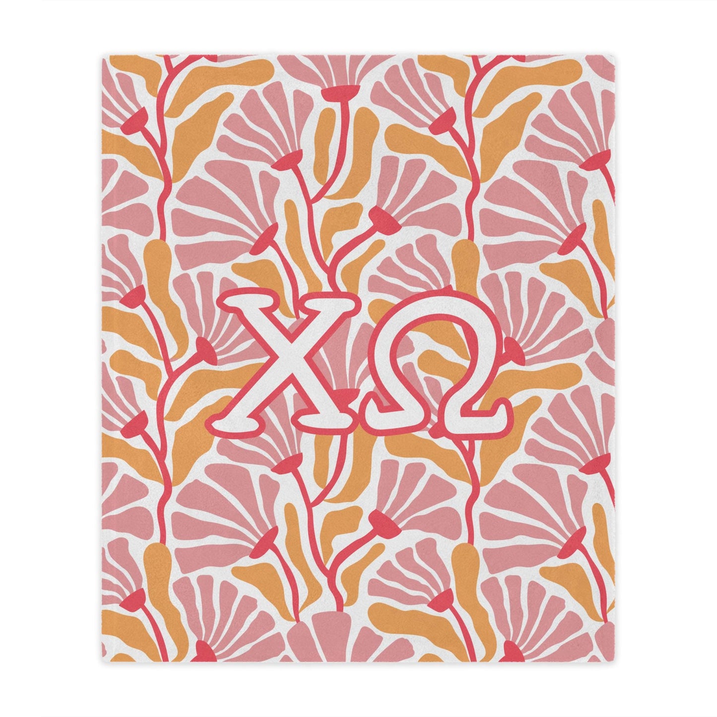 Chi Omega Floral Blanket - Ivy Society