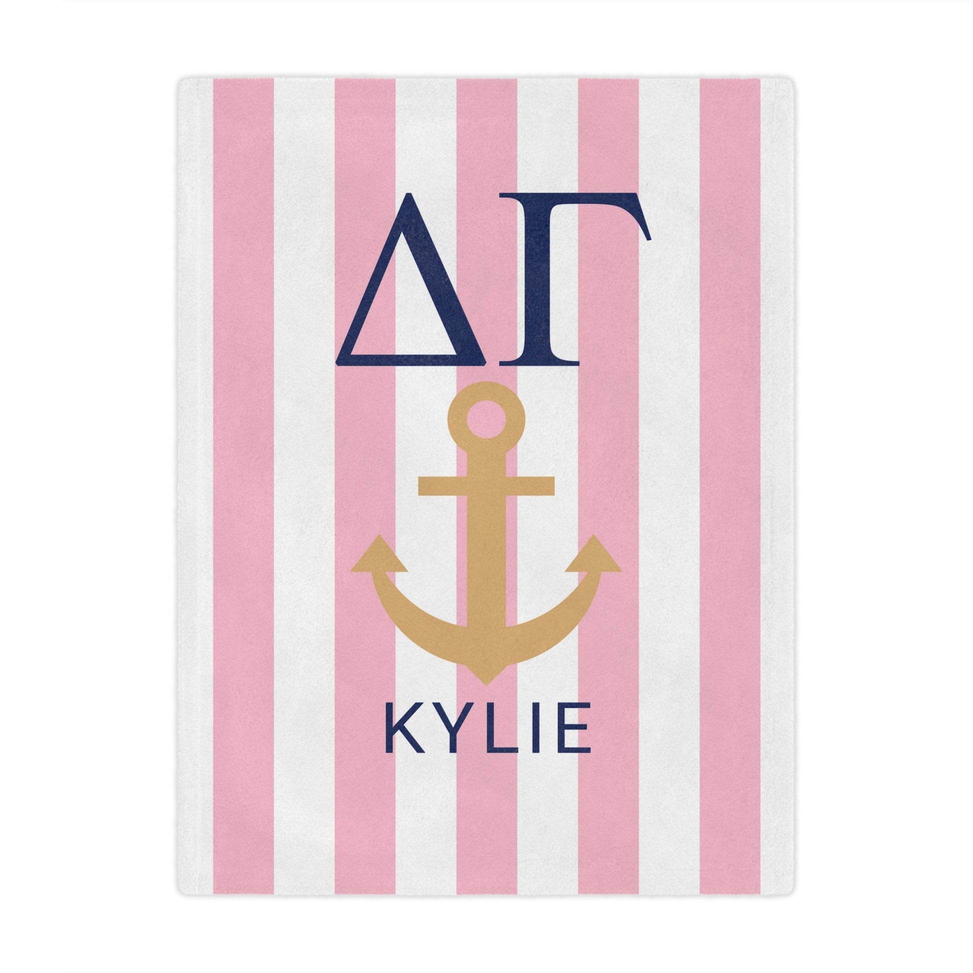 Delta Gamma Personalized Anchor Blanket - Ivy Society