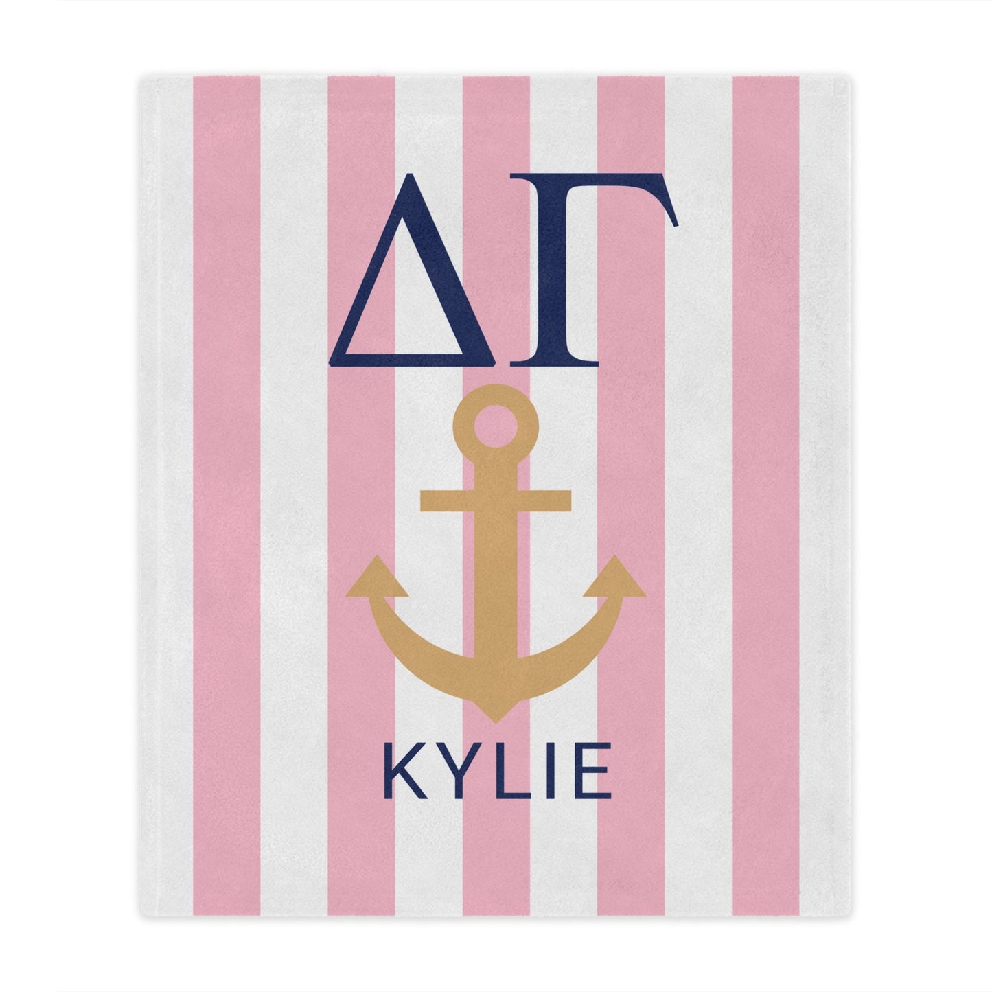 Delta Gamma Personalized Anchor Blanket - Ivy Society