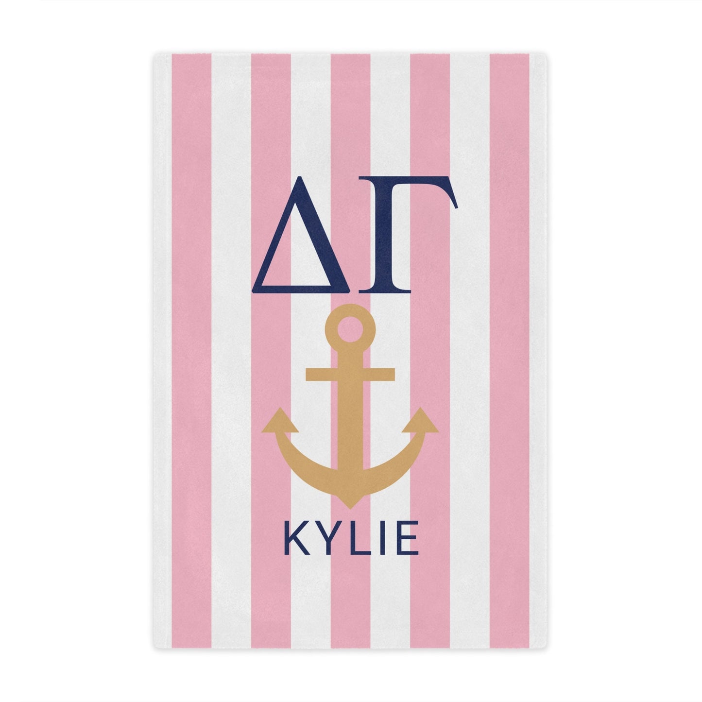 Delta Gamma Personalized Anchor Blanket - Ivy Society