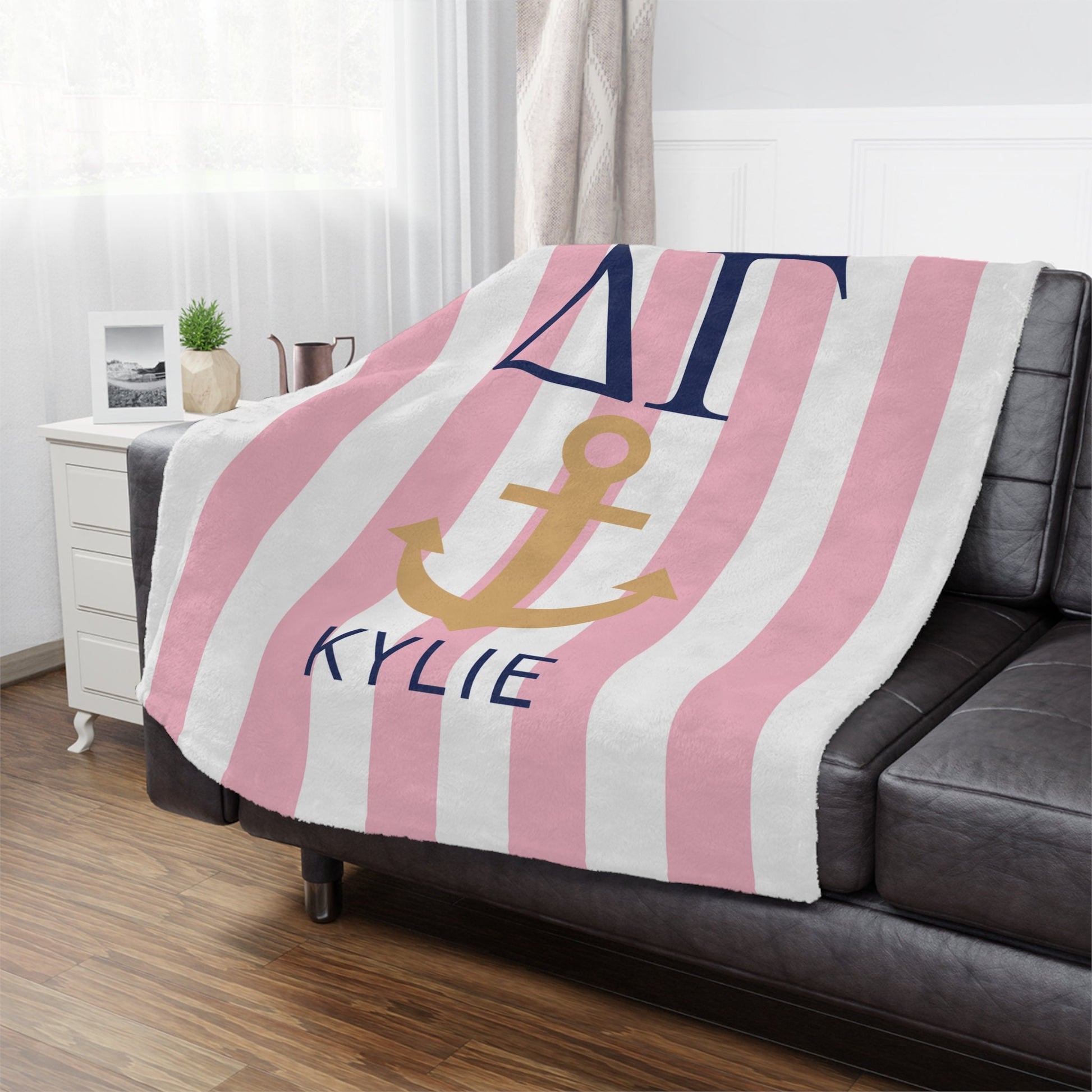 Delta Gamma Personalized Anchor Blanket - Ivy Society