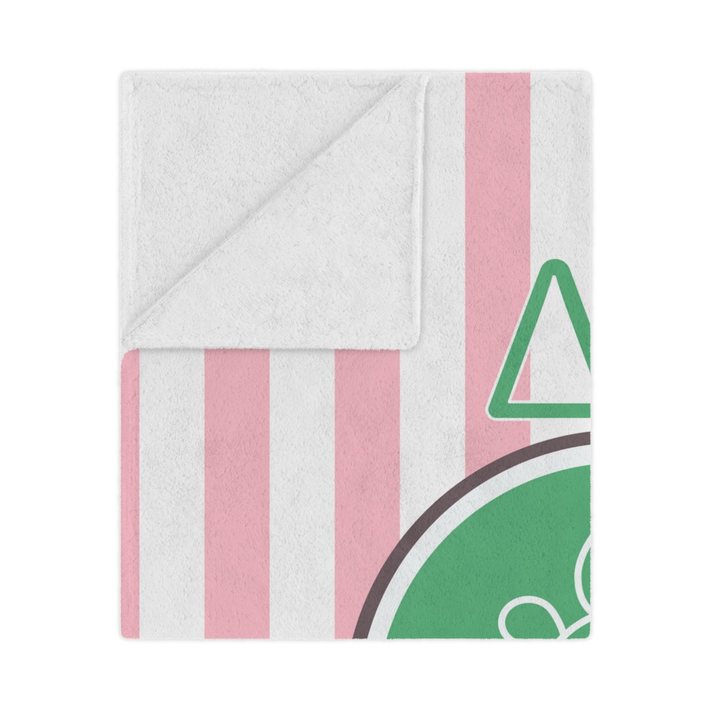 Delta Zeta Personalized Turtle Stripe Blanket - Ivy Society