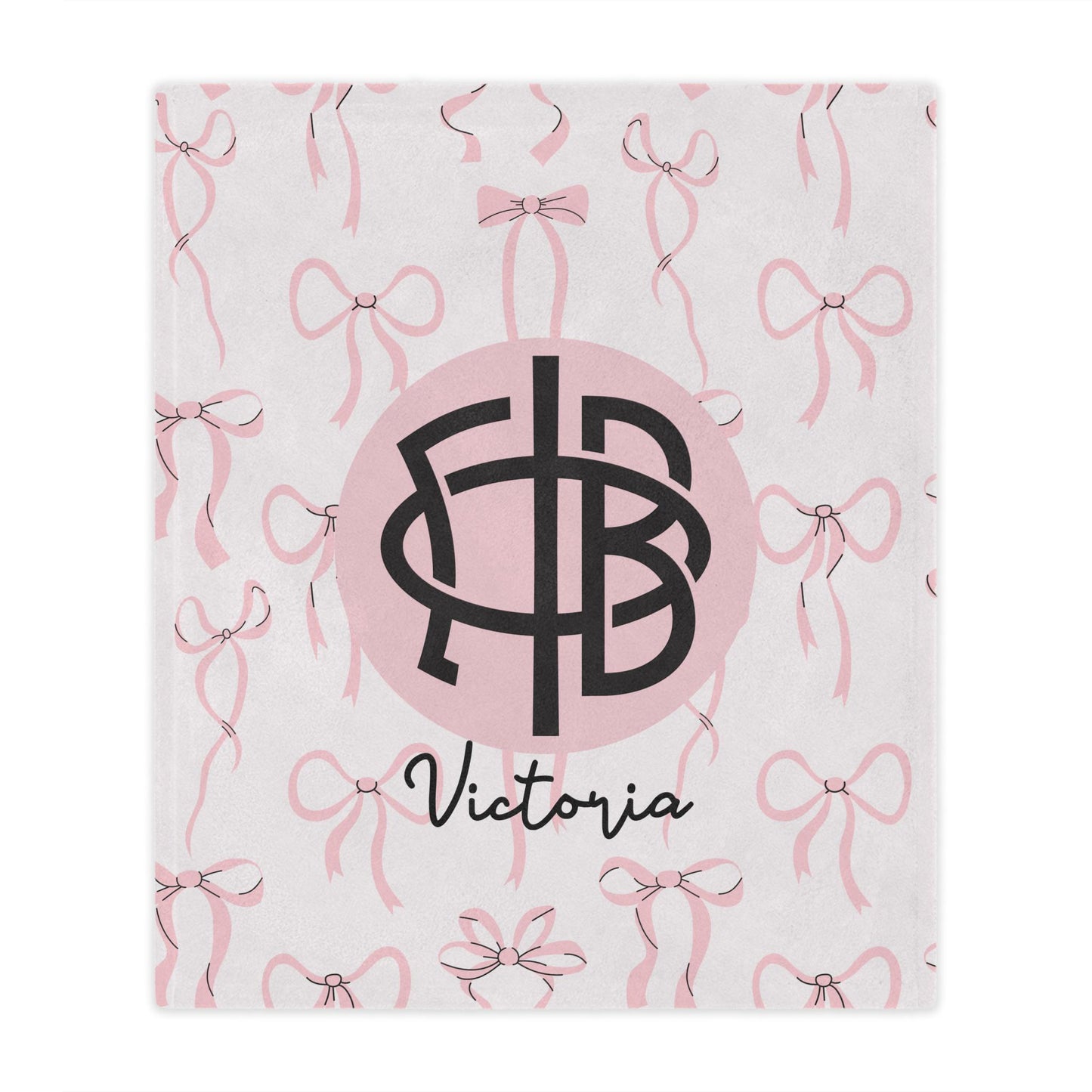 Gamma Phi Beta Personalized Bow Blanket - Ivy Society