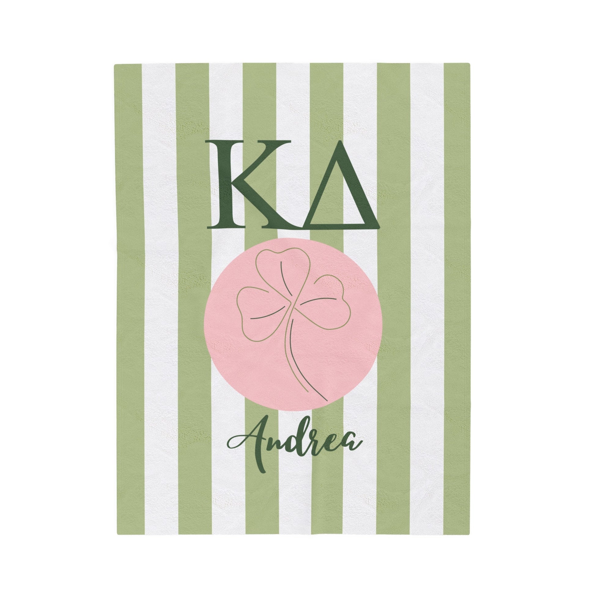 Kappa Delta Shamrock Personalized Blanket - Ivy Society