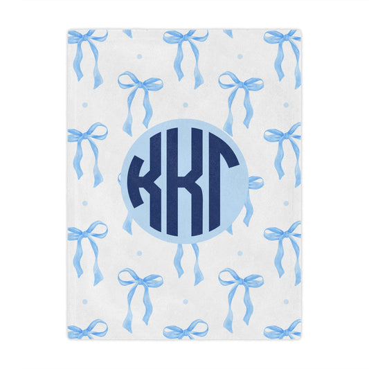 Kappa Kappa Gamma Bow Blanket - Ivy Society