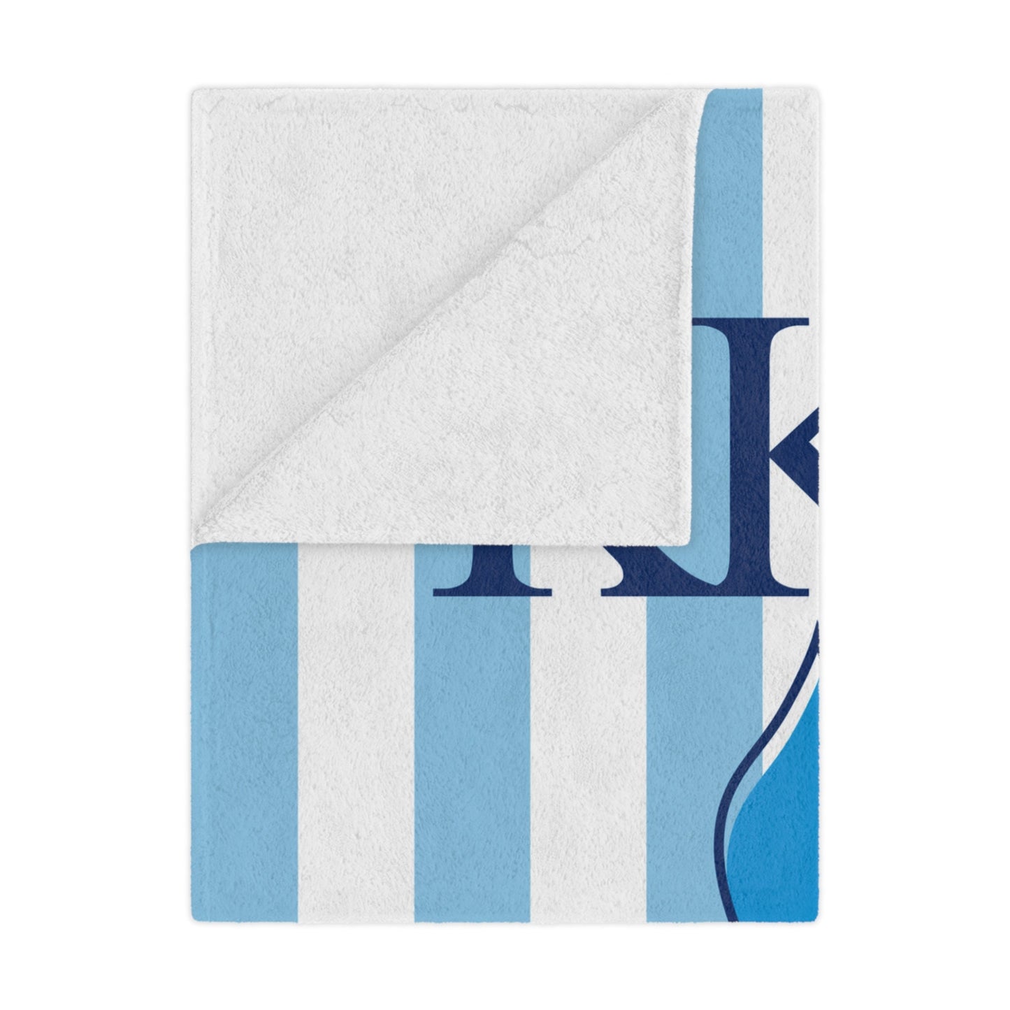 Kappa Kappa Gamma Personalized Fleur Dis Lis Stripe Blanket - Ivy Society
