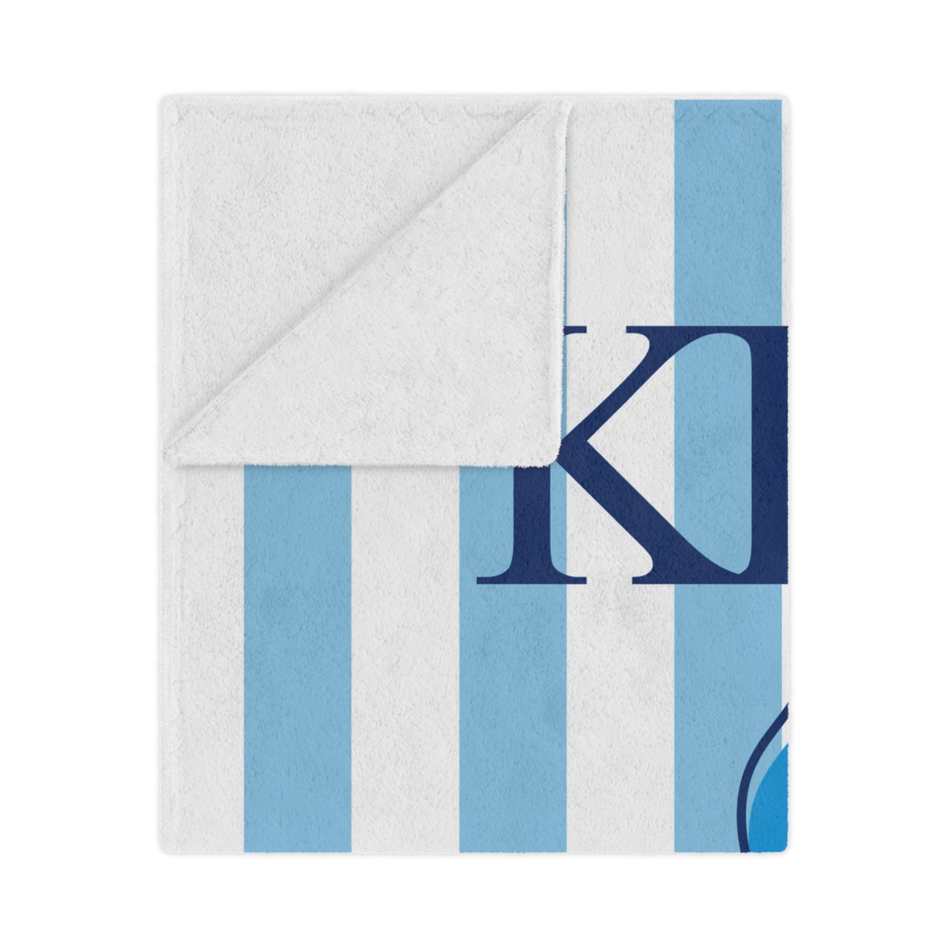 Kappa Kappa Gamma Personalized Fleur Dis Lis Stripe Blanket - Ivy Society