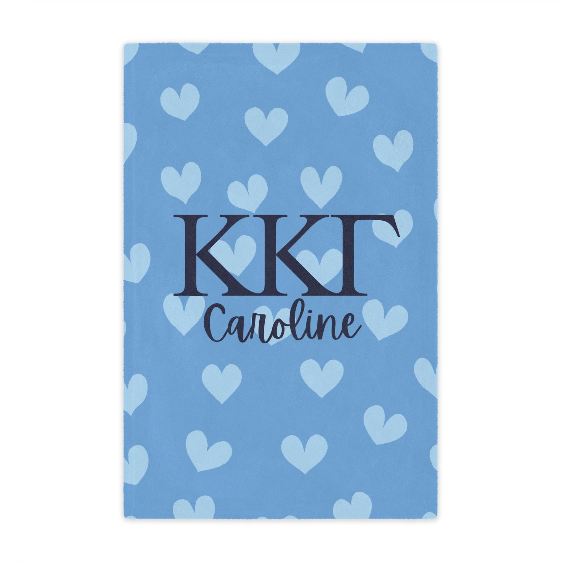 Kappa Kappa Gamma Personalized Heart Blanket - Ivy Society