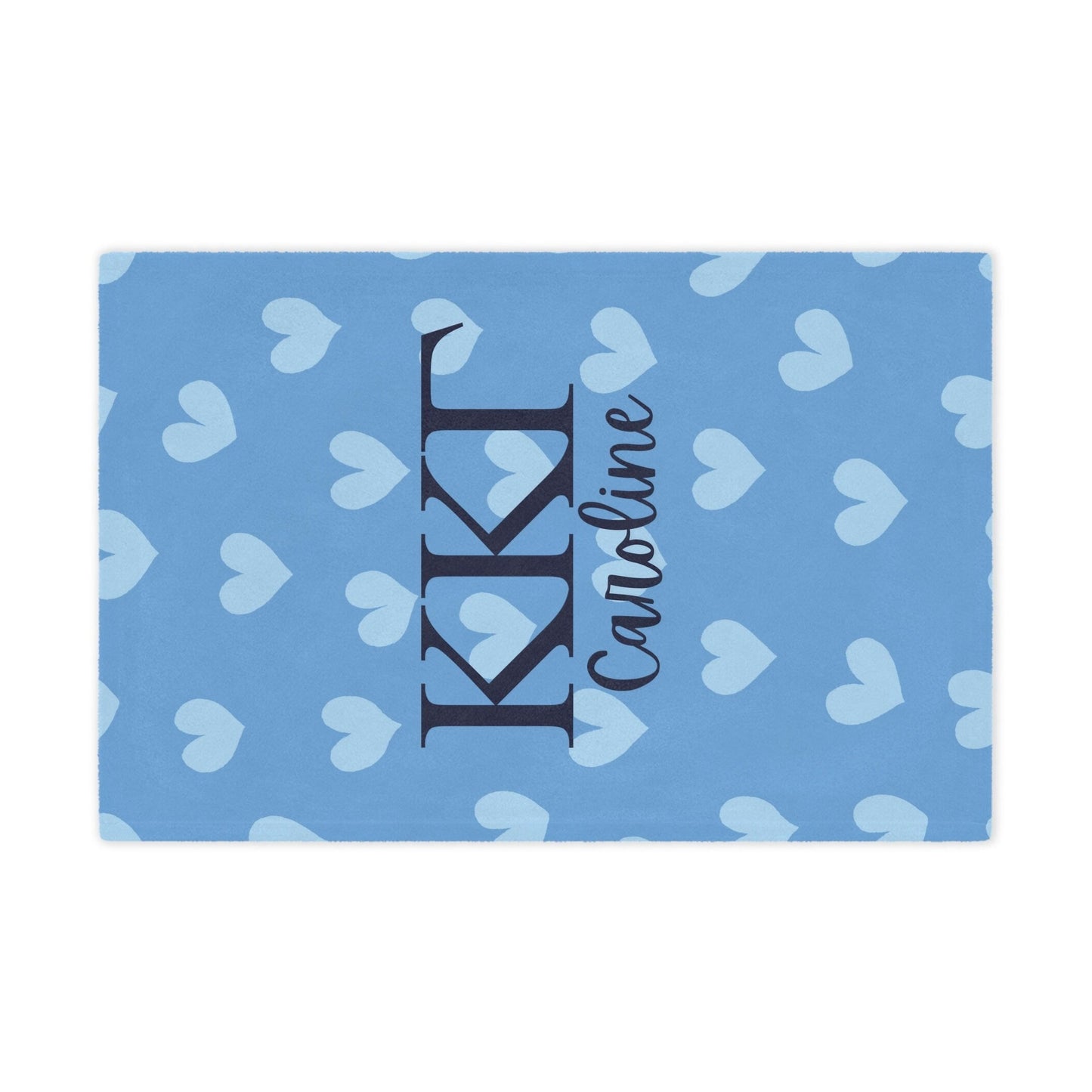 Kappa Kappa Gamma Personalized Heart Blanket - Ivy Society